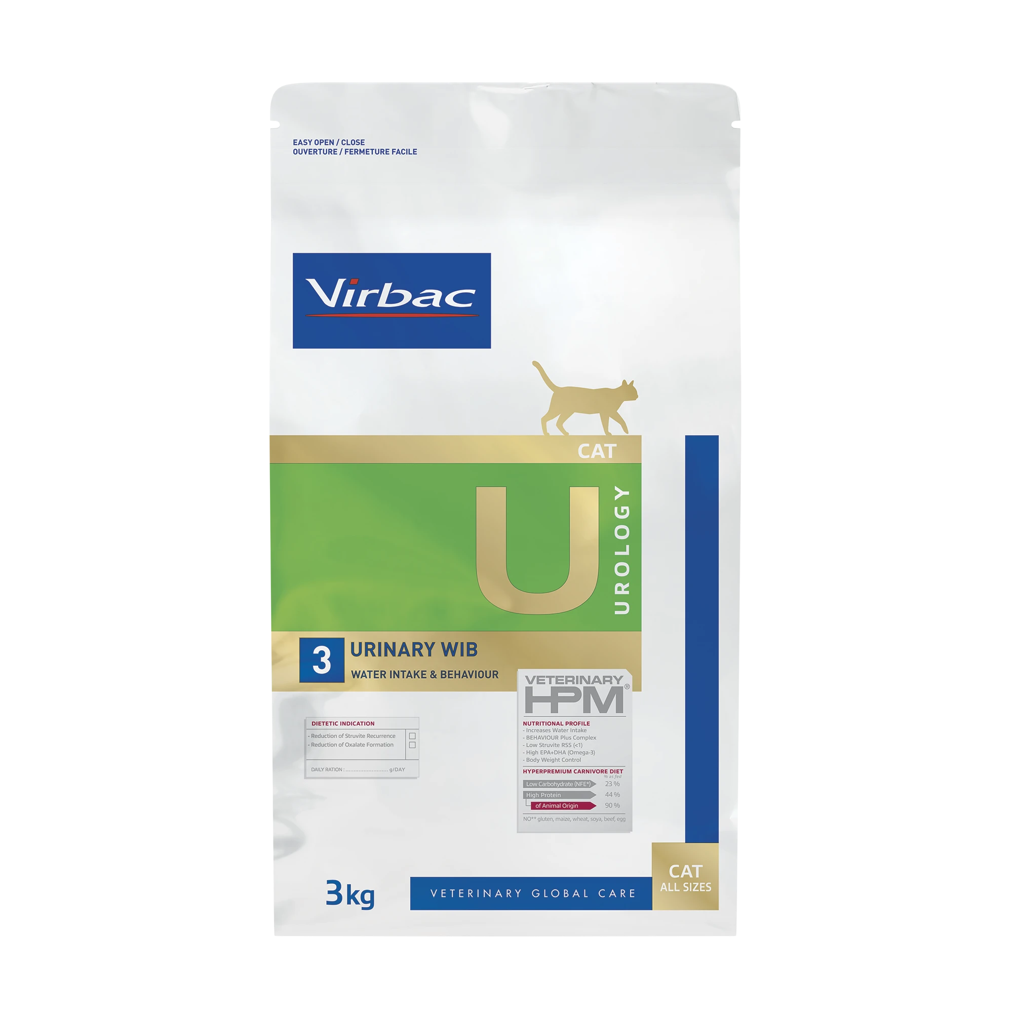 Virbac Veterinary HPM Diététique Urology Urinary WIB - croquettes chat
