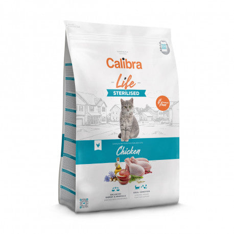 Calibra Life Chat Adulte Sterilised Chicken - croquettes chat