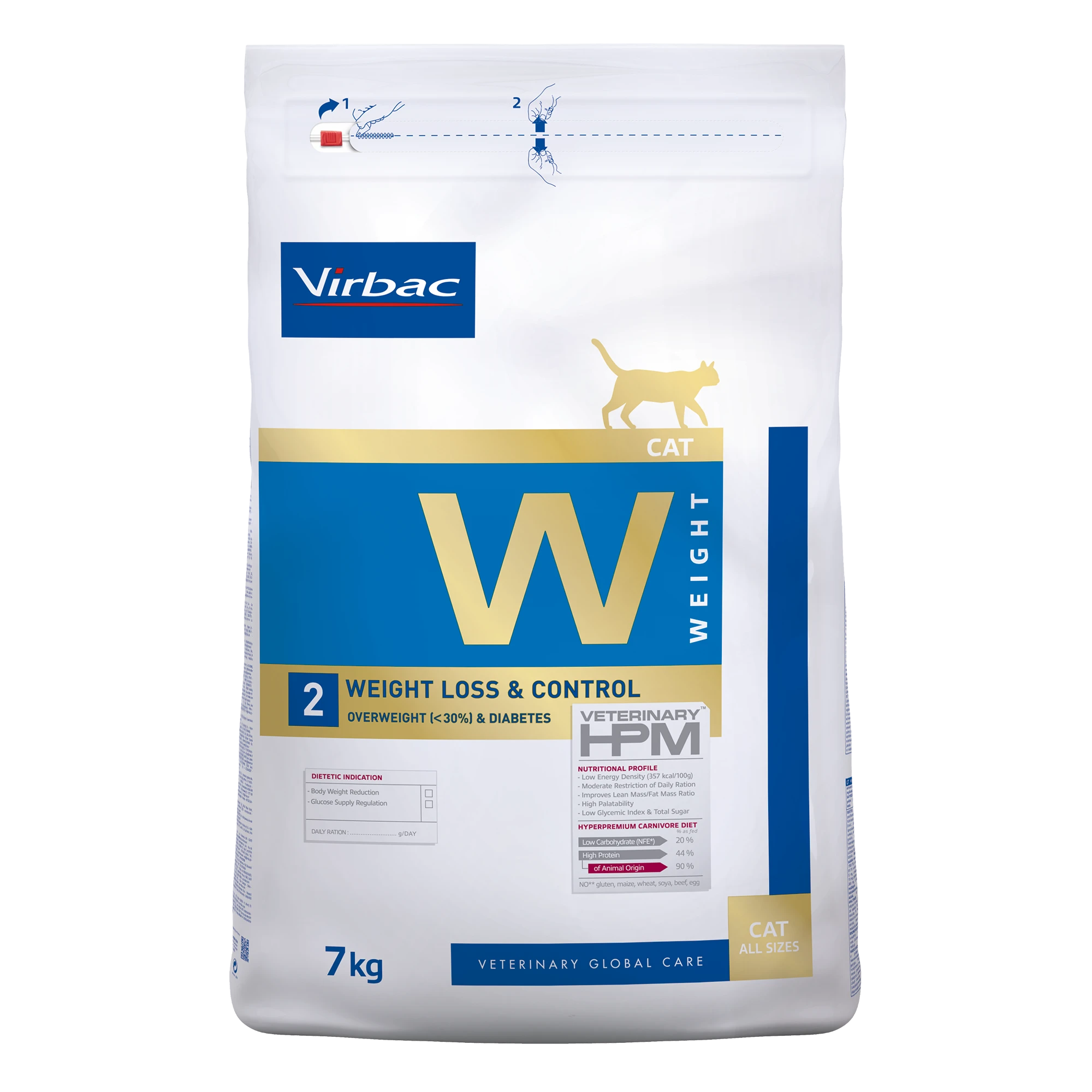 Virbac Veterinary HPM Diététique Weight Loss & Control - croquettes chat