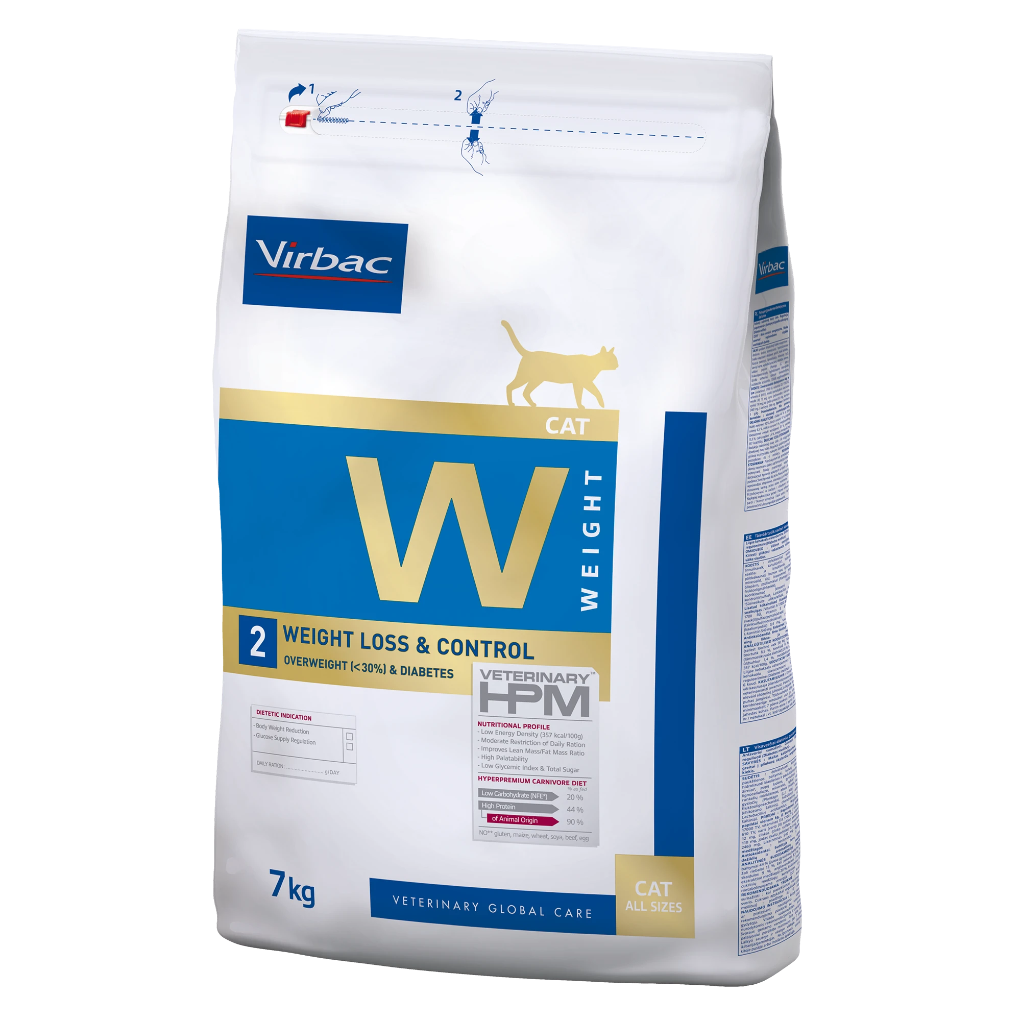 Virbac Veterinary HPM Diététique Weight Loss & Control - croquettes chat