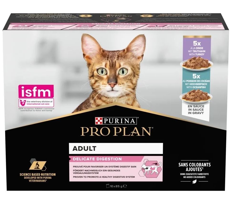 Pro Plan Chat Adulte Delicate Mix 10 x 85g