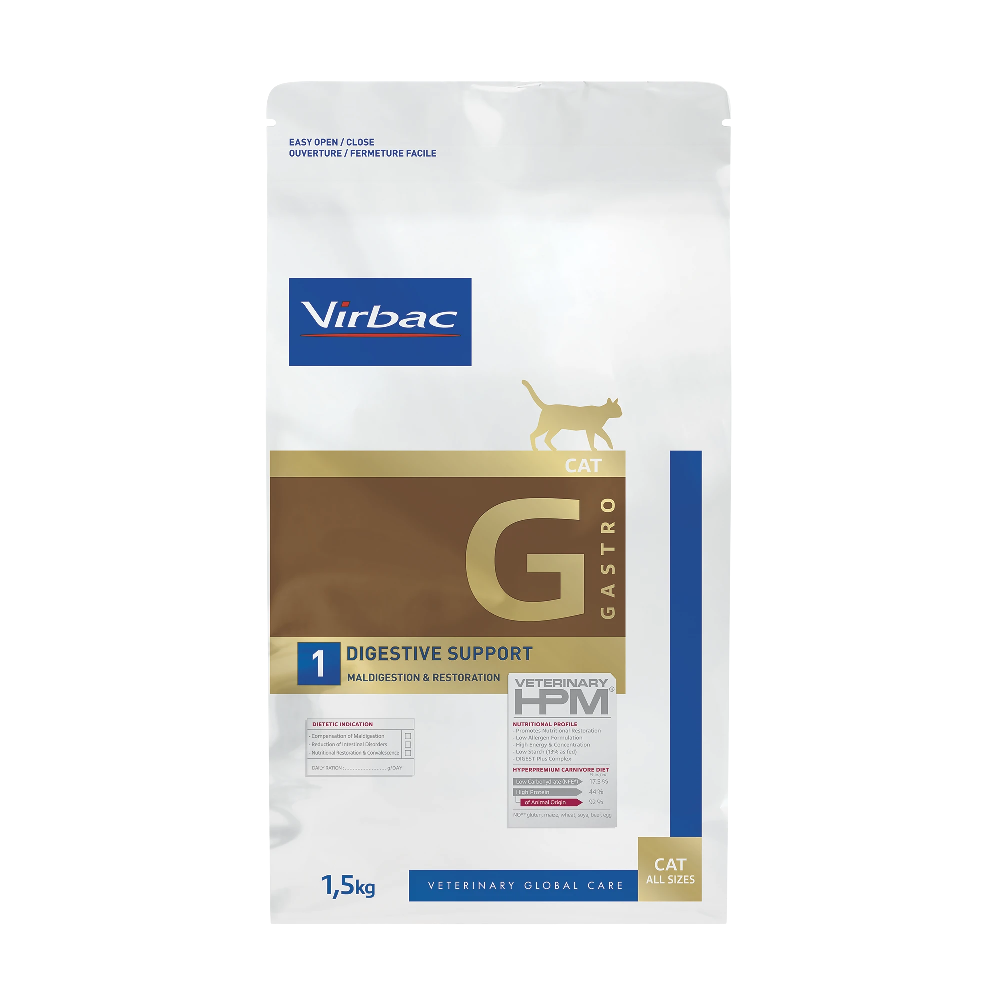 Virbac Veterinary HPM Diététique Gastro Digestive Support - croquettes chat