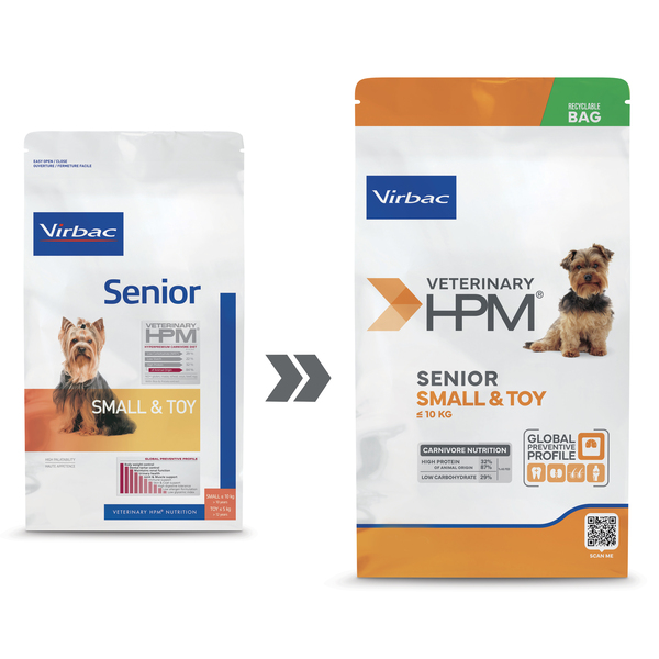 Virbac Veterinary HPM Physiologique Senior Small & Toy - croquettes chien