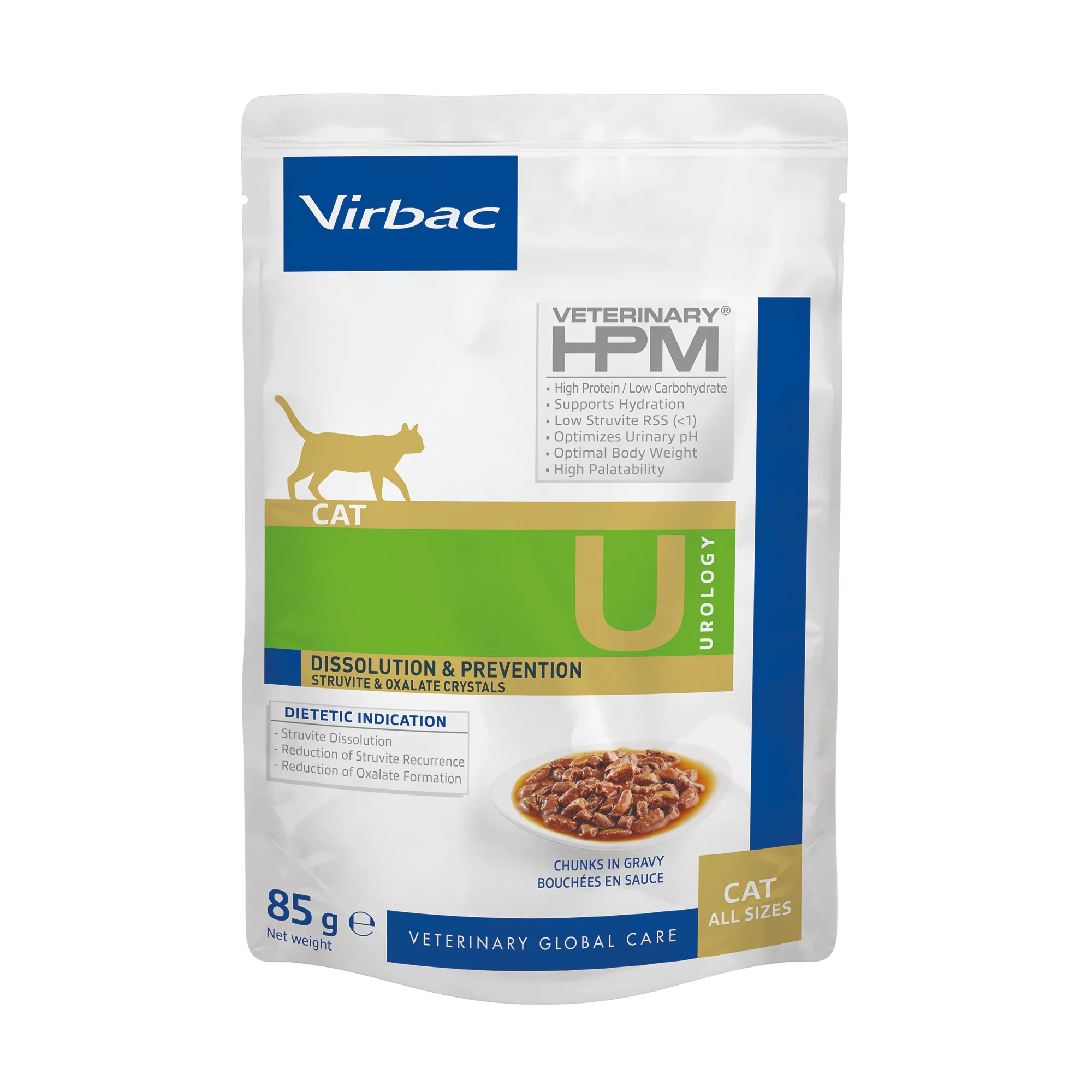 Virbac Veterinary HPM Diététique Urology Dissolution & Prévention sachets - pâtée chat