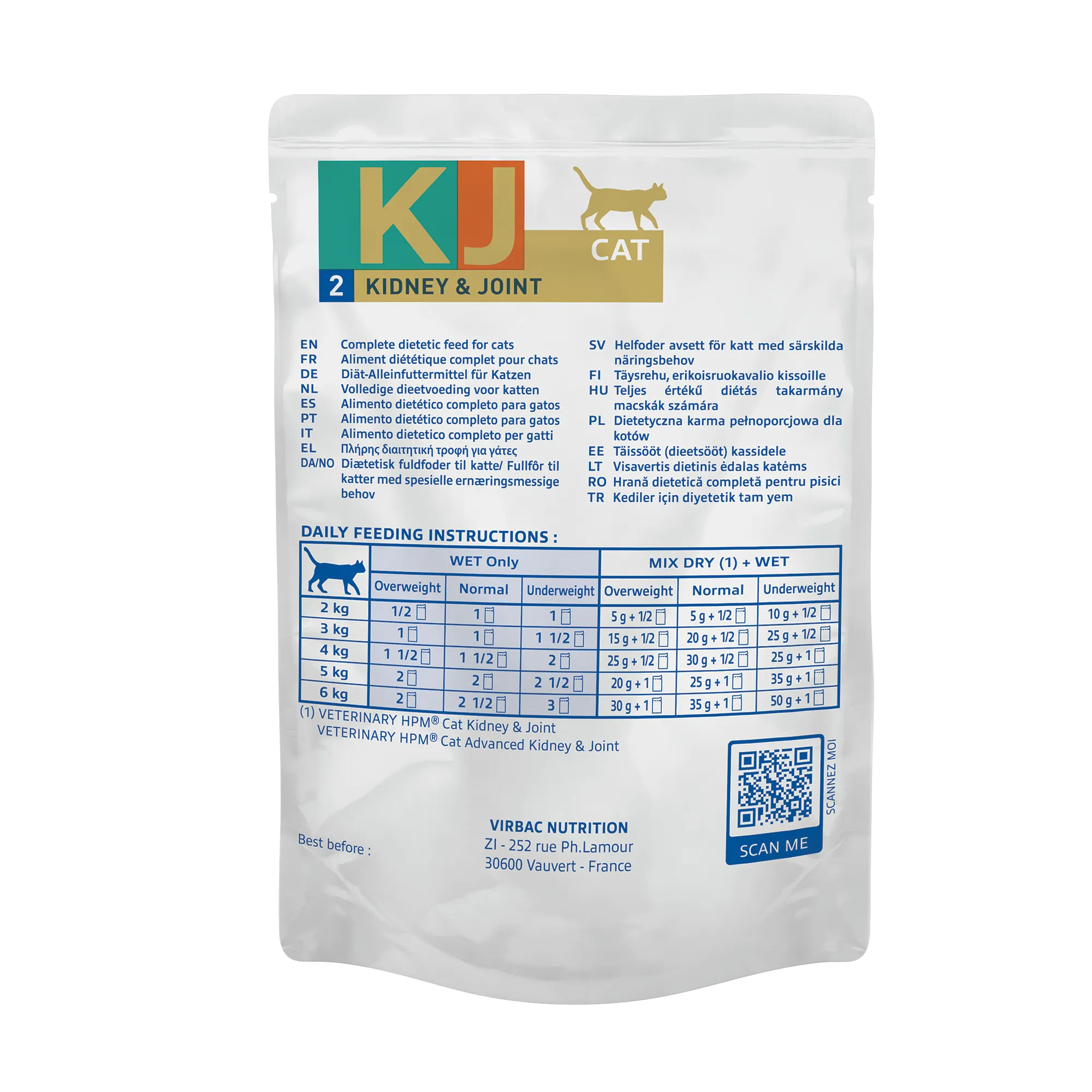 Virbac Veterinary HPM Diététique Kidney Joint mousse - pâtée chat