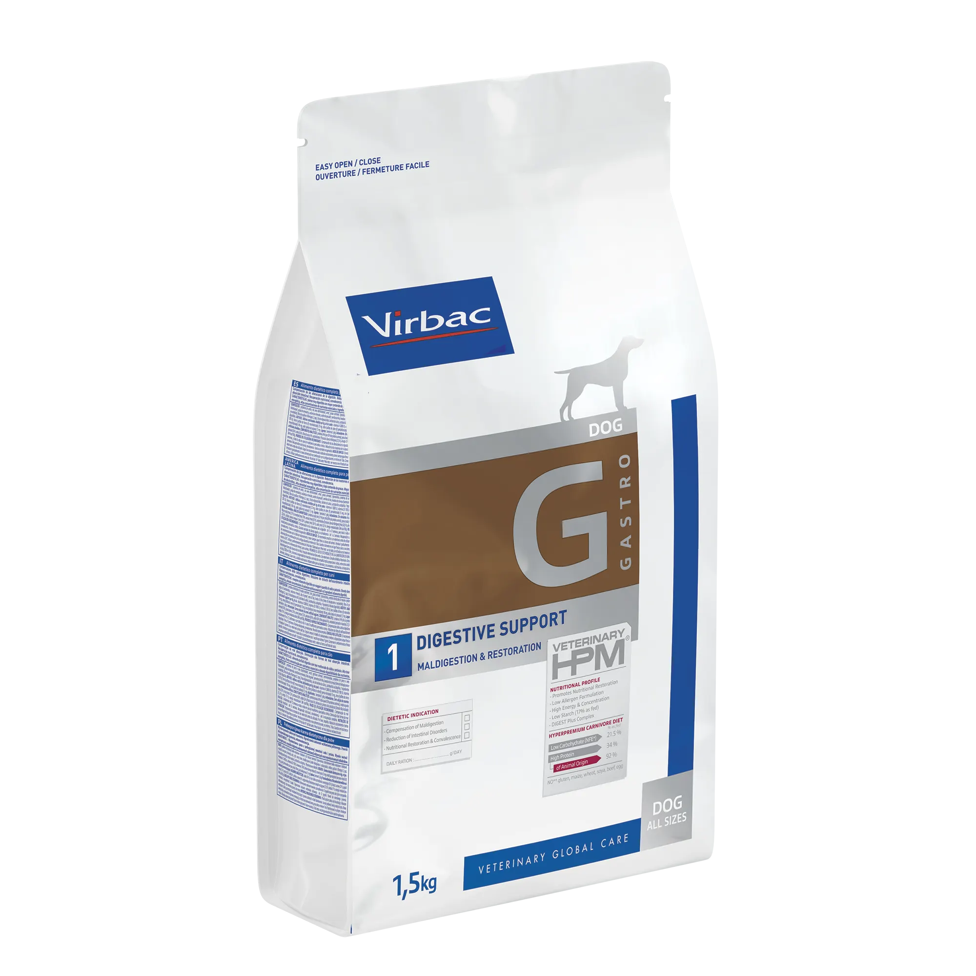 Virbac Veterinary HPM Diététique Gastro Digestive Support - croquettes chien