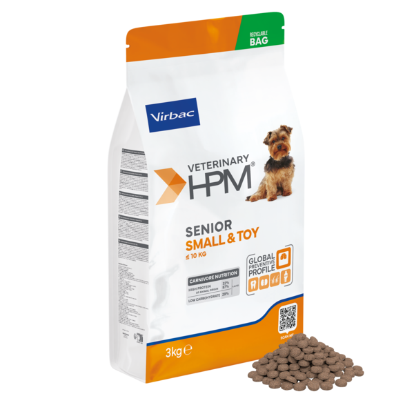 Virbac Veterinary HPM Physiologique Senior Small & Toy - croquettes chien