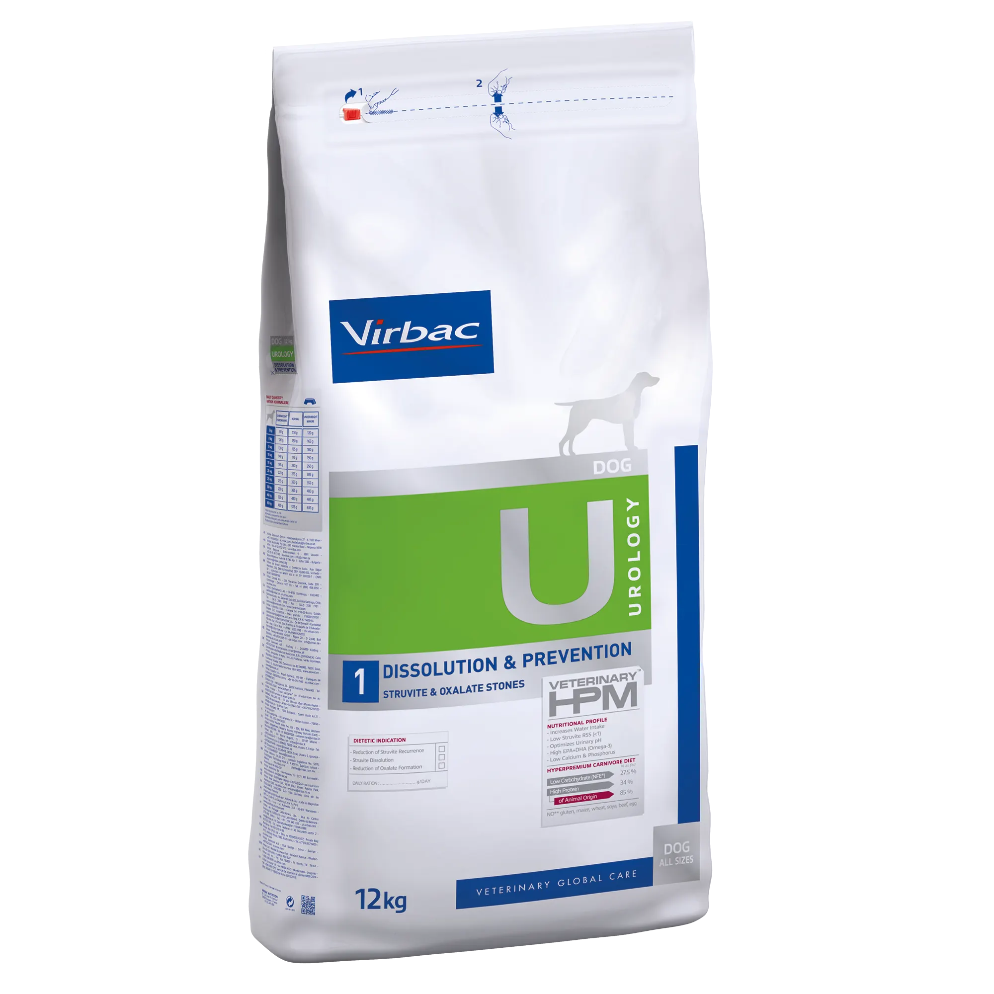 Virbac Veterinary HPM Diététique Urology Dissolution & Prevention - croquettes chien