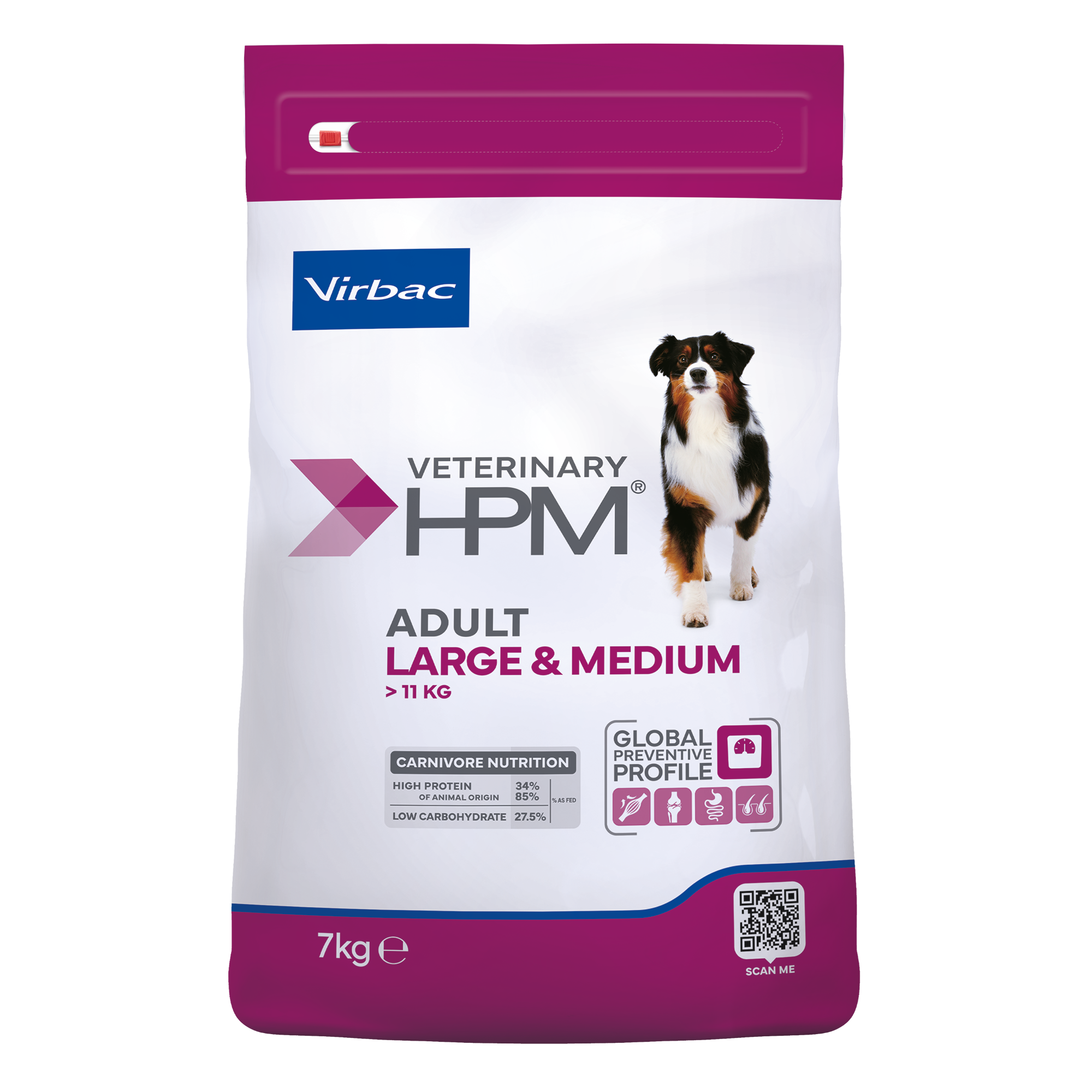 Virbac Veterinary HPM Adult Large & Medium Dog - croquettes chien