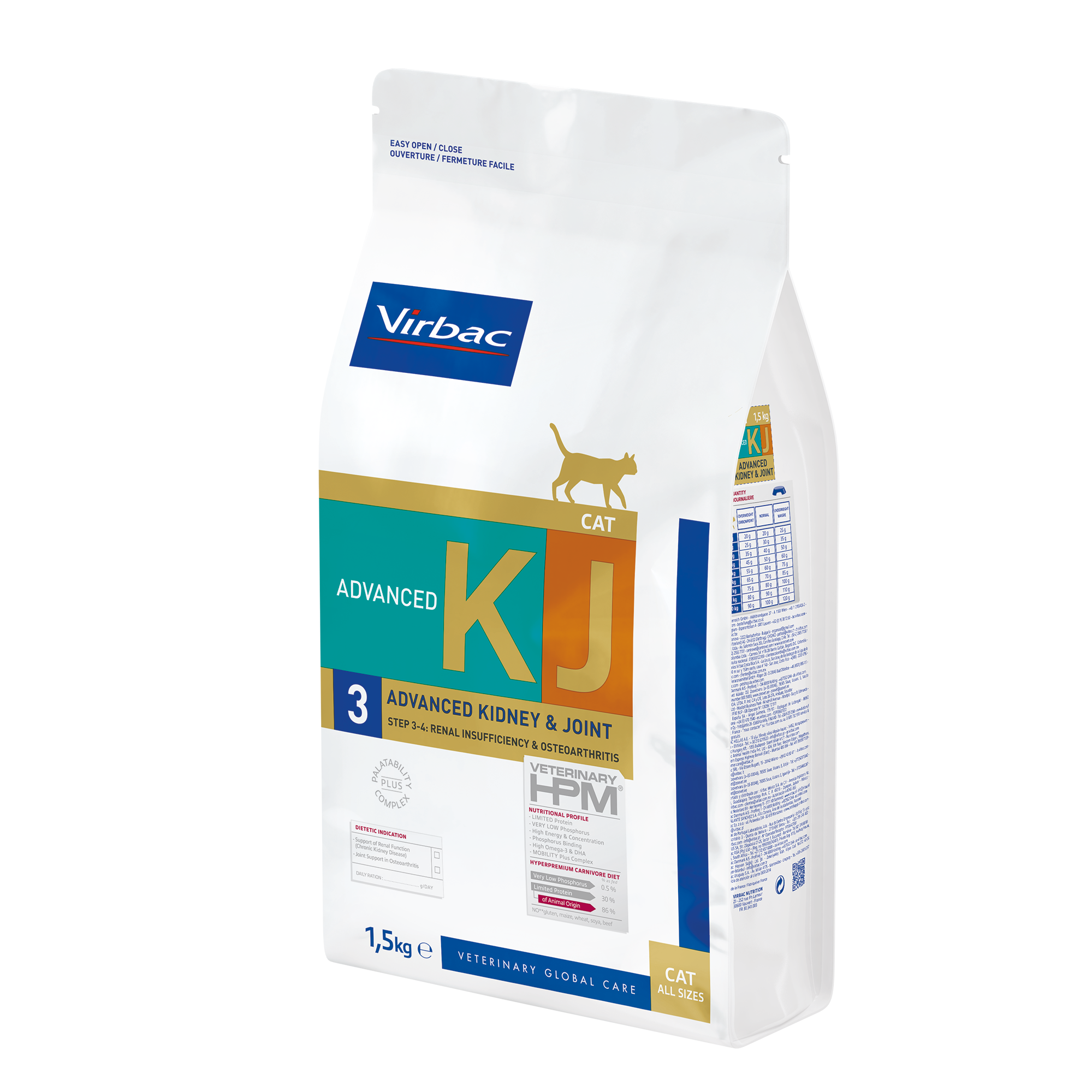 Virbac Veterinary HPM Diététique Advanced Kidney Joint - croquettes chat