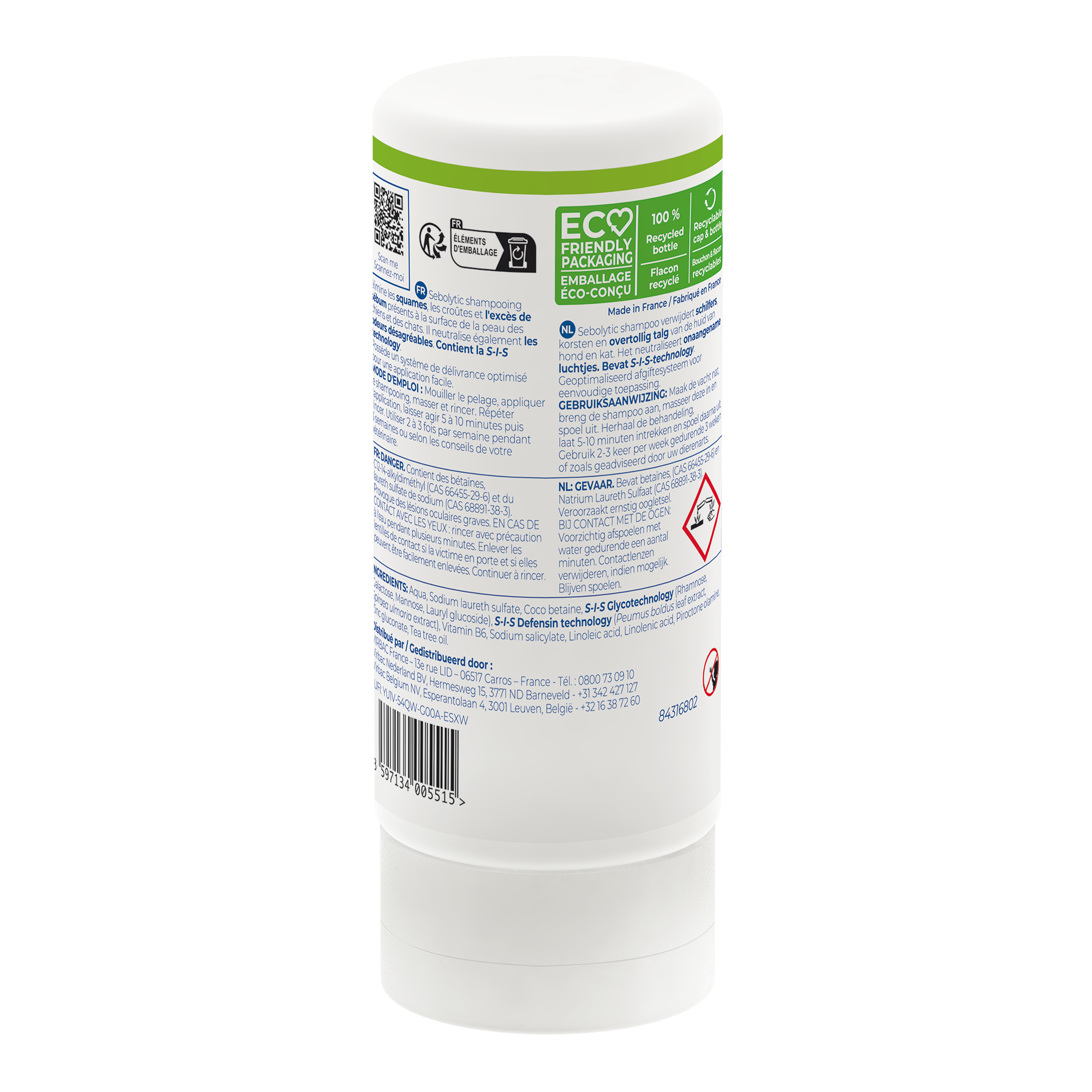 Shampooing dermatologique SEBOLYTIC