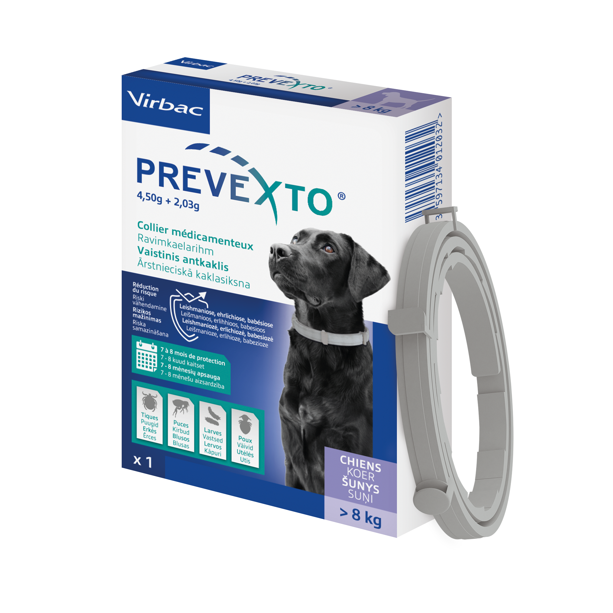 PREVEXTO collier pour chien