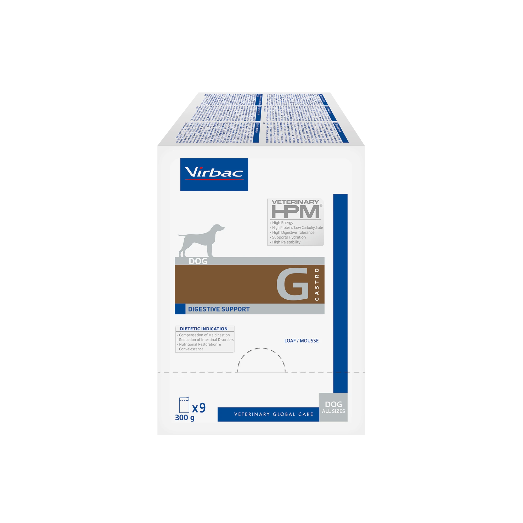 Veterinary HPM Digestive Support chien mousse
