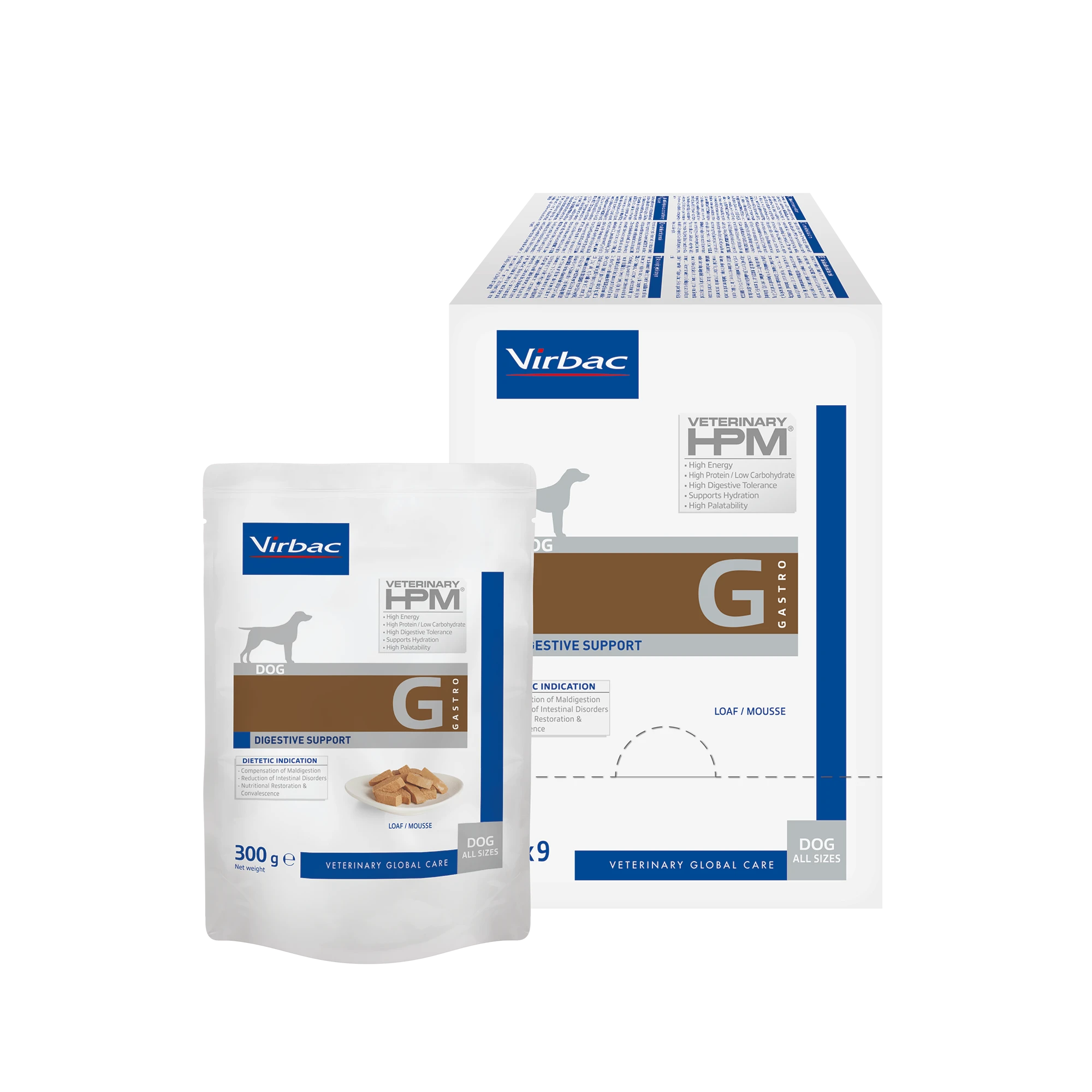Veterinary HPM Digestive Support chien mousse