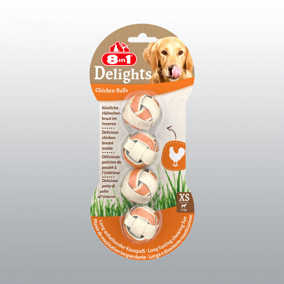 Balles à mâcher au poulet chien