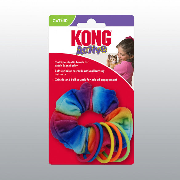 Kong active chouchou avec élastiques pour chat