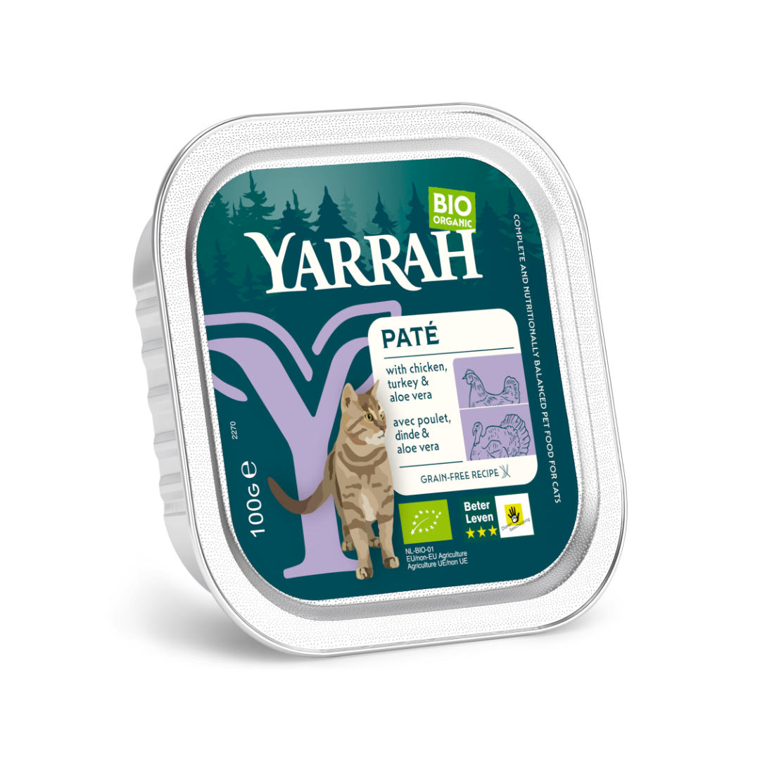Yarrah bio sans céréales - pâtée chat