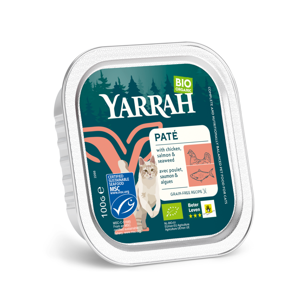 Yarrah bio sans céréales - pâtée chat