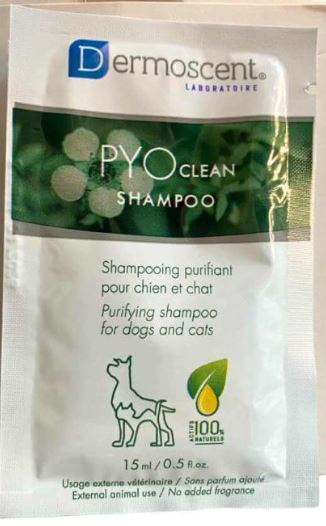 Recharge de shampoing Dermoscent Pyoclean chien, chat