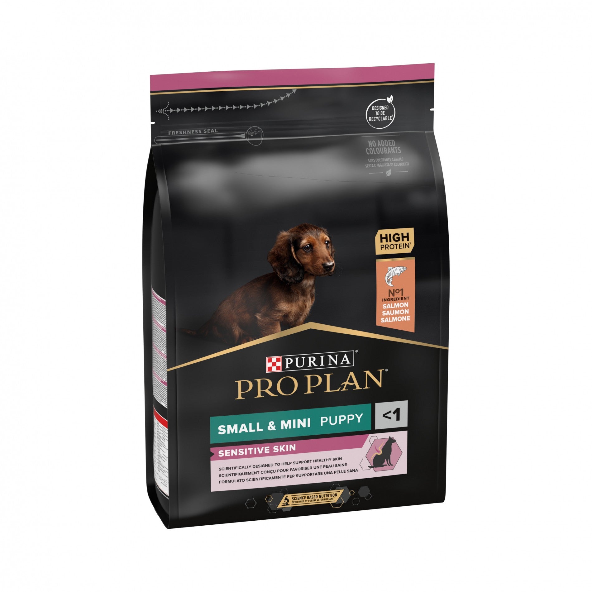 Pro Plan Sensitive Skin Small & Mini Puppy au saumon - croquettes chiot