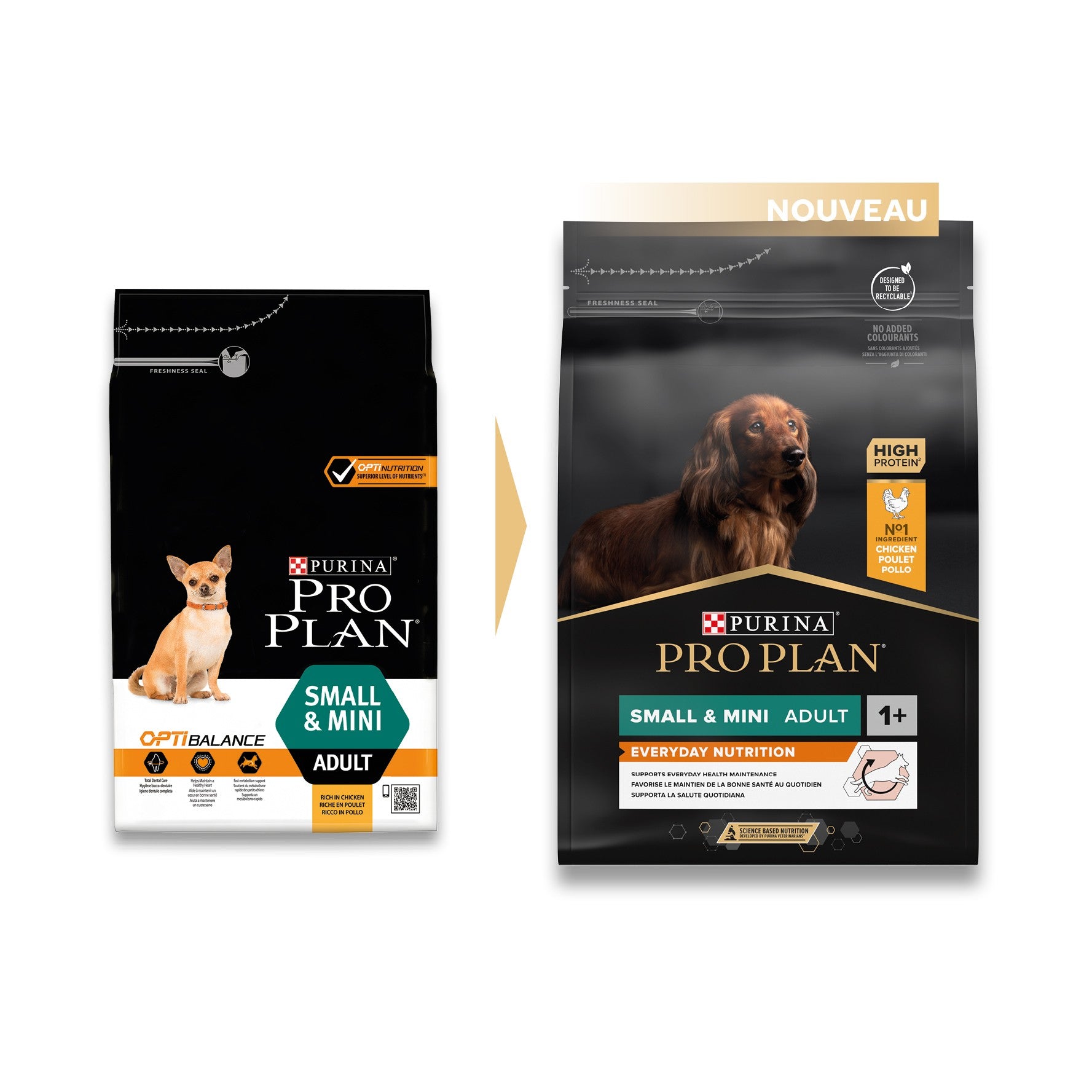 Pro Plan Everyday Nutrition Small & Mini Adult au poulet - croquettes chien
