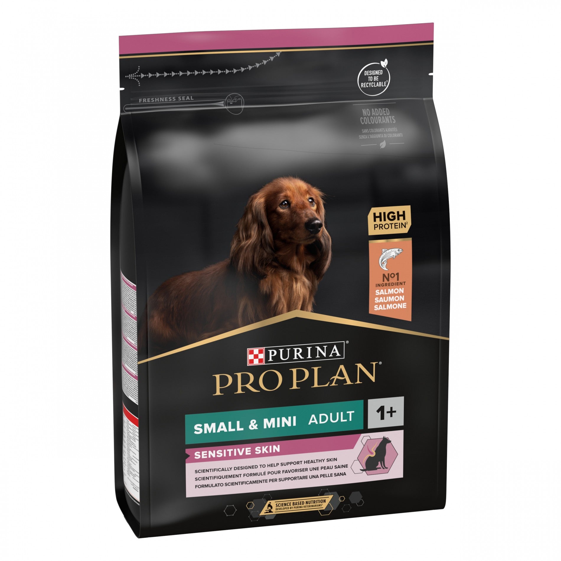 Pro Plan Sensitive Skin Small & Mini Adult au saumon - croquettes chien