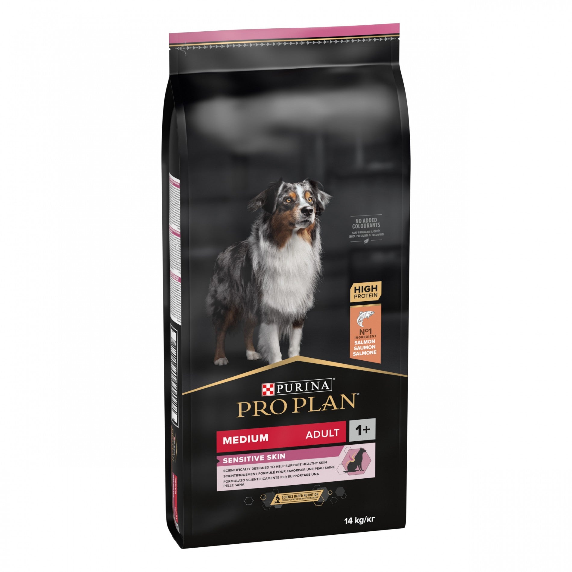 Pro Plan Sensitive Skin Medium Adult au saumon - croquettes chien