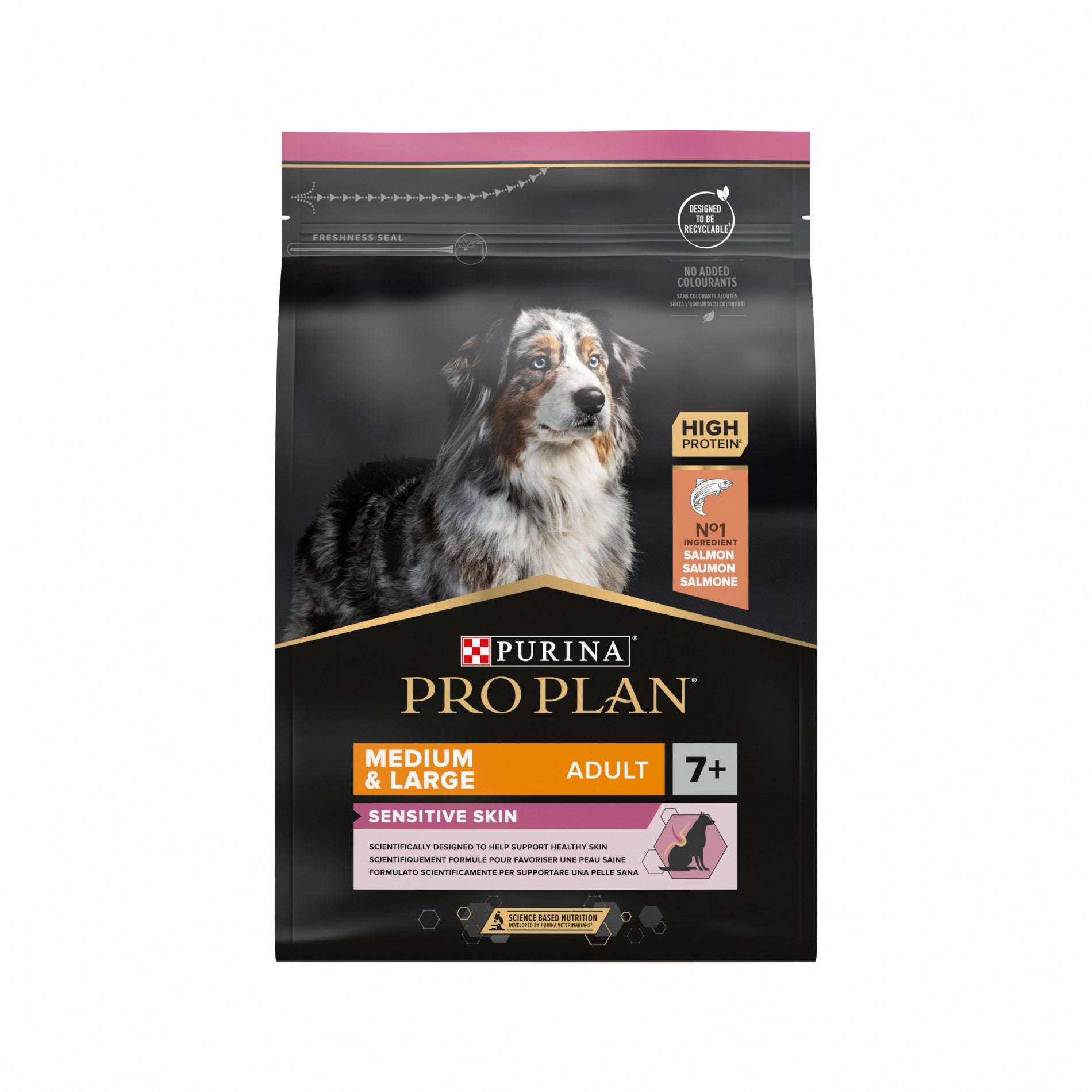 Pro Plan Sensitive Skin Medium & Large Adult au saumon - croquettes chien