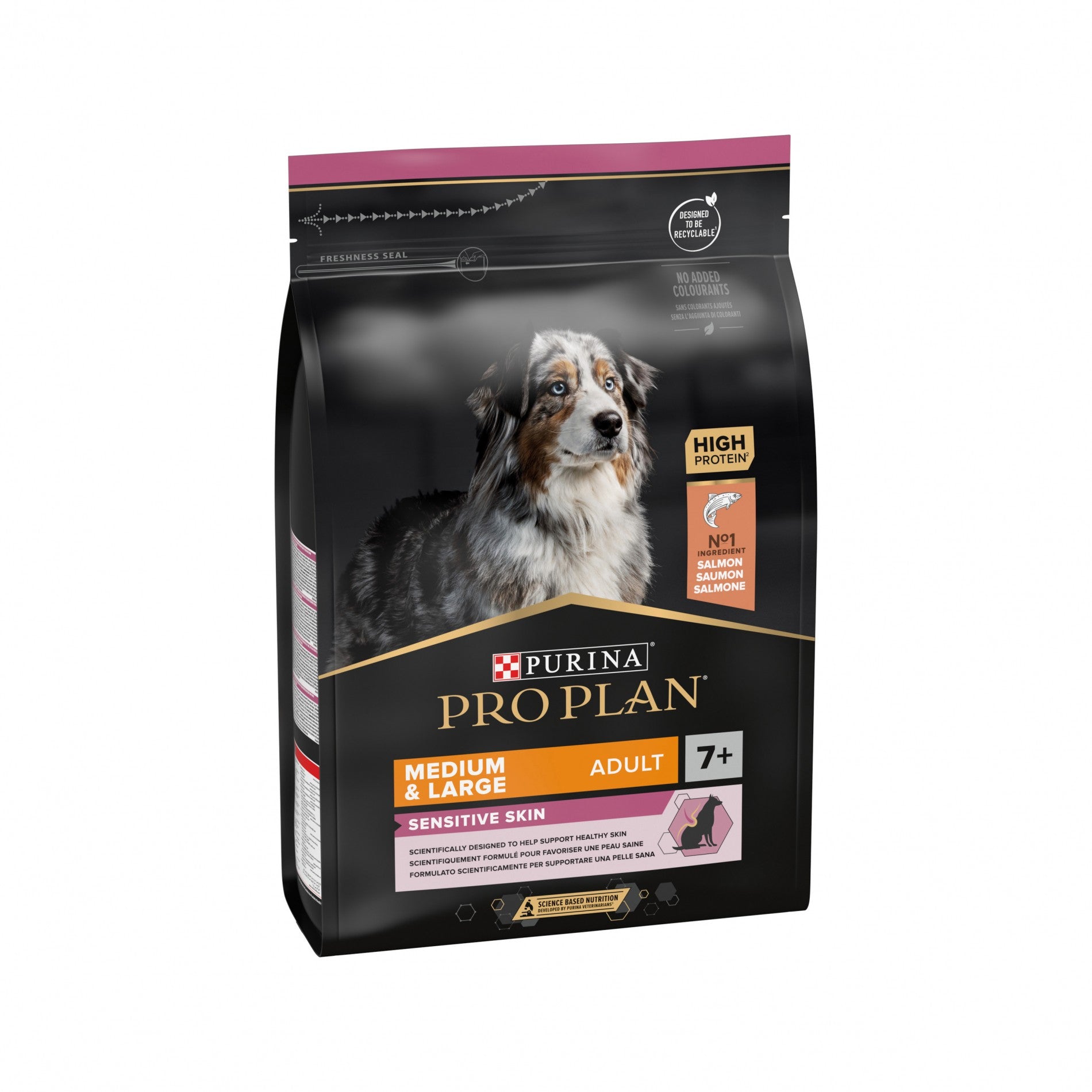 Pro Plan Sensitive Skin Medium & Large Adult au saumon - croquettes chien