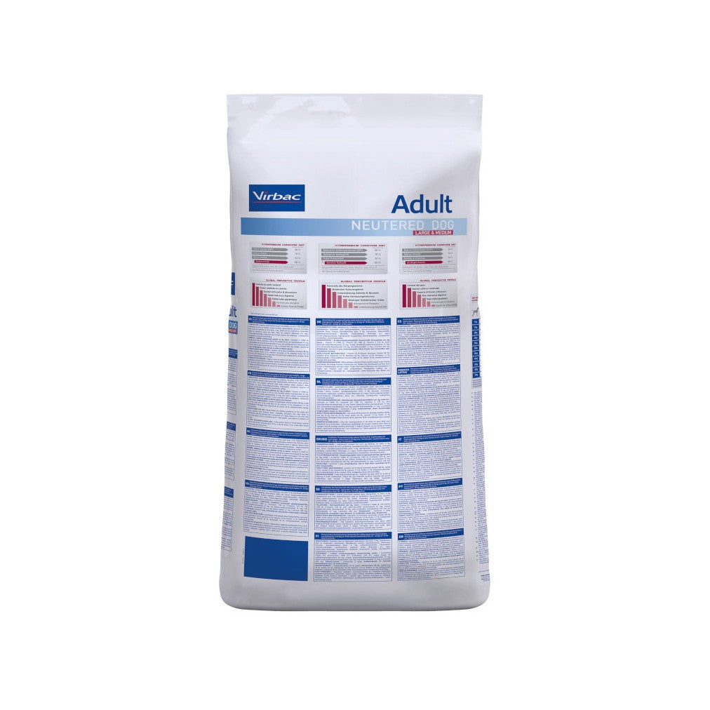 Virbac Veterinary HPM Adult Neutered Dog Large & Medium - croquettes chien