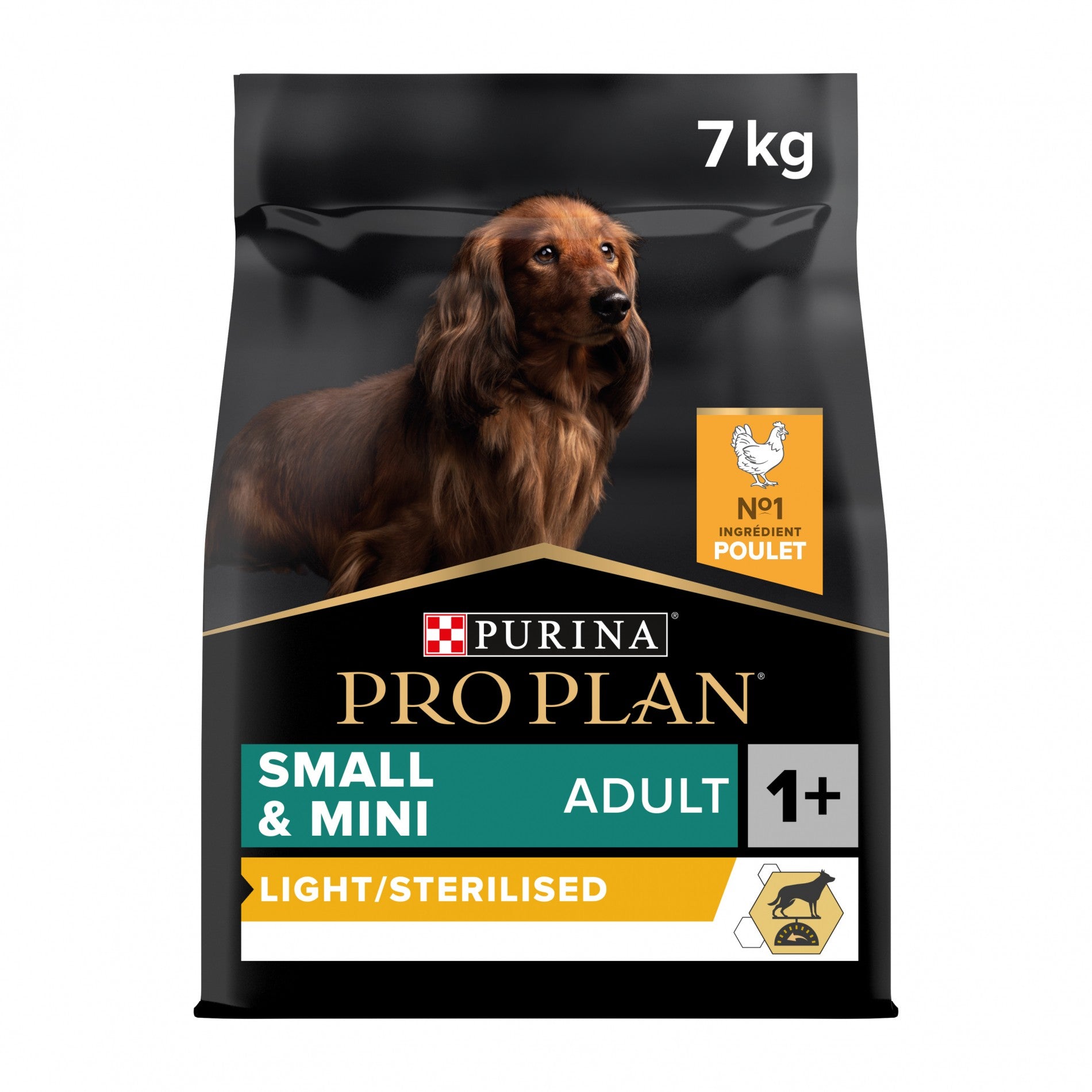 Pro Plan Light/Sterilised Small & Mini Adult au poulet - croquettes chien