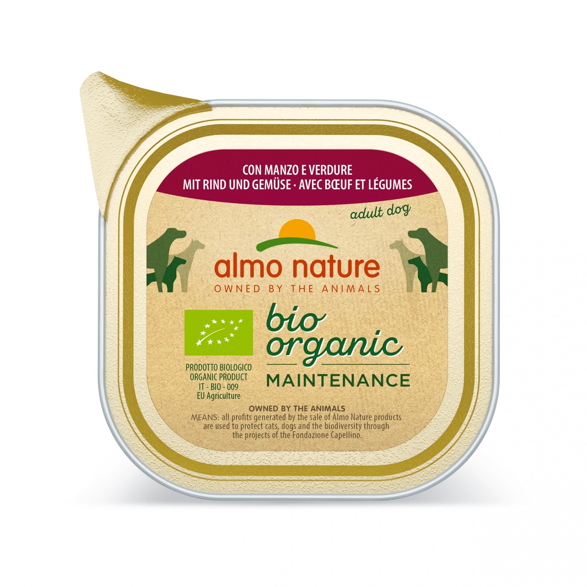 Almo Nature Pâtées Chien Adulte - Bio Organic Maintenance - 9 x 300 g