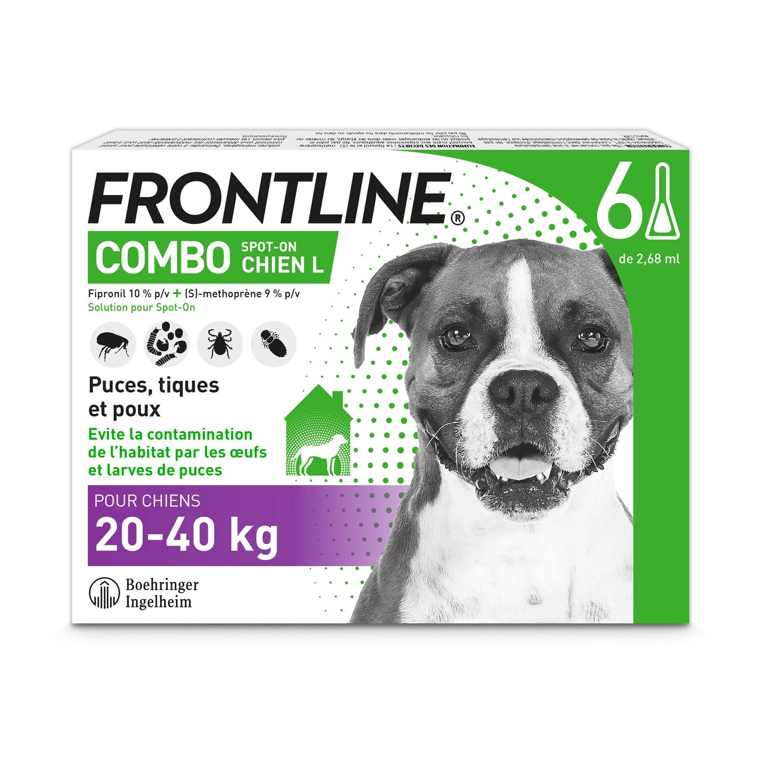 Pipettes Frontline Combo pour chien