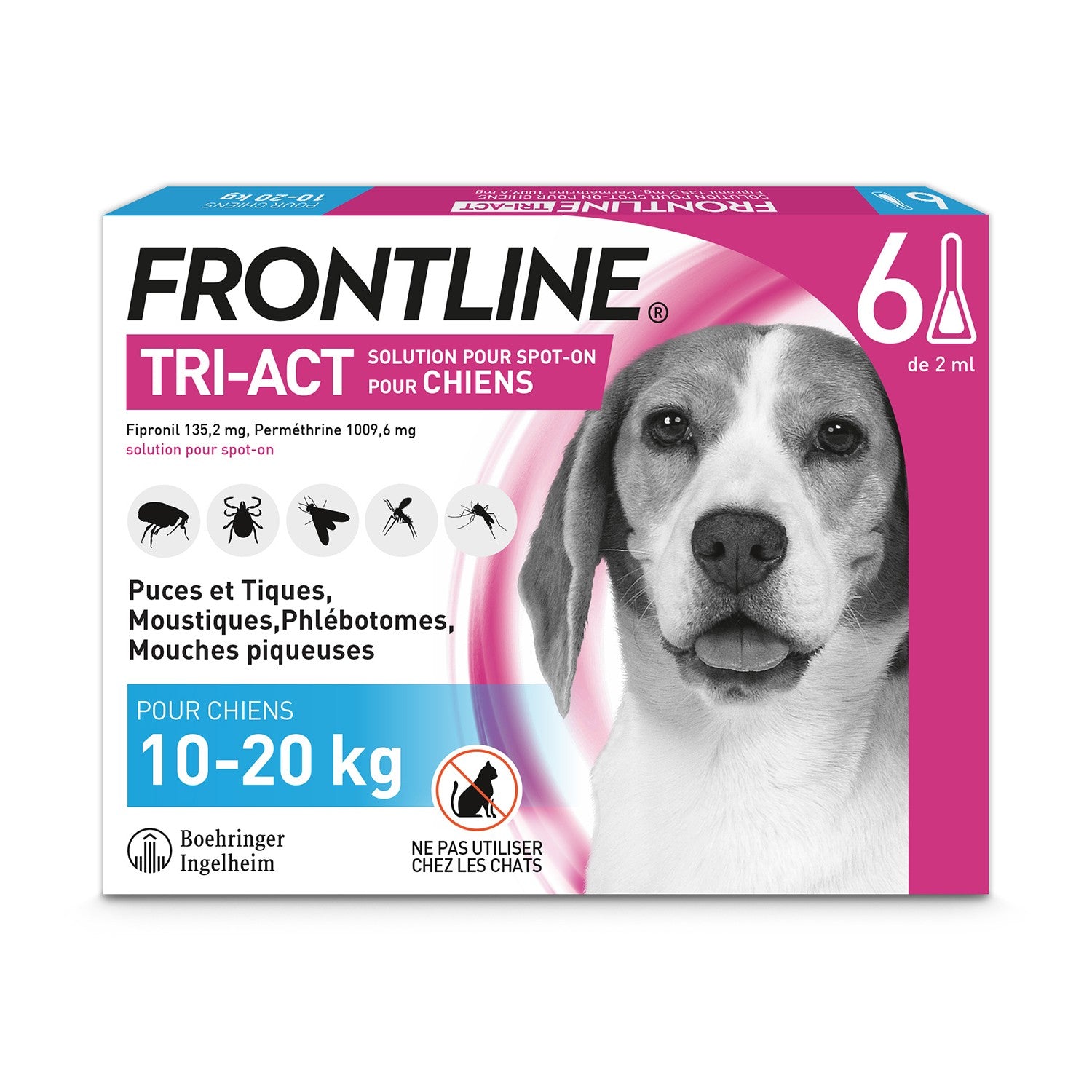 Pipettes Frontline Tri-act chien