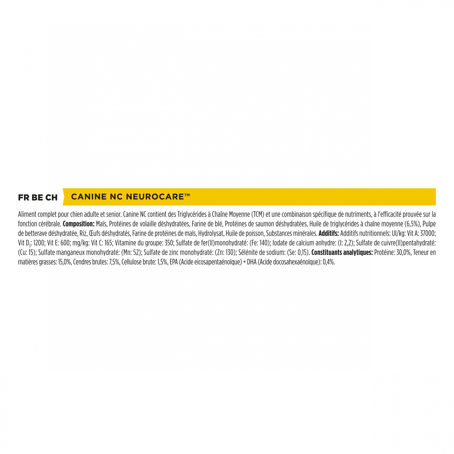 Pro Plan Veterinary Diets NC NeuroCare - croquettes chien