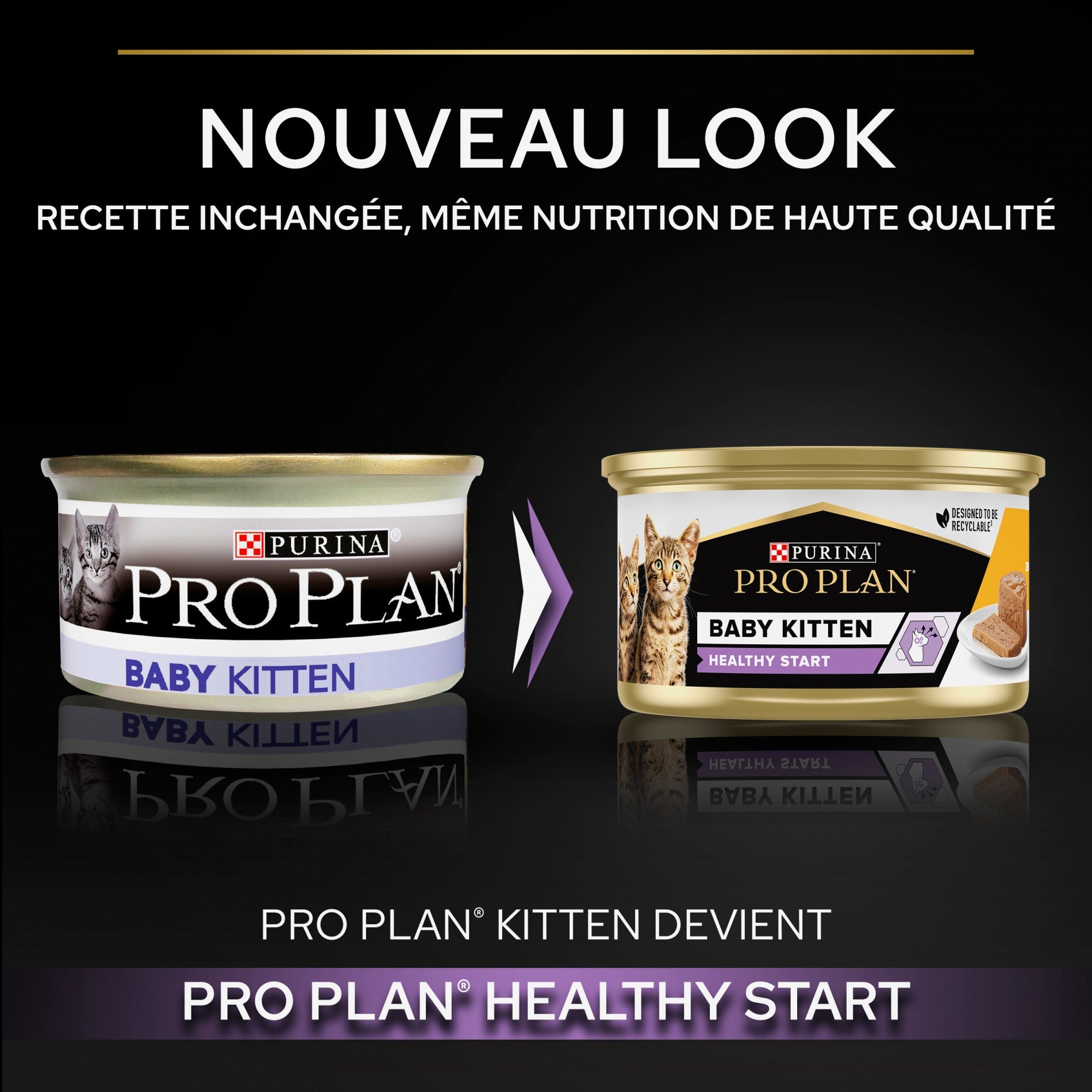 Pro Plan Healthy Start Baby Kitten en mousse au poulet - pâtée chaton