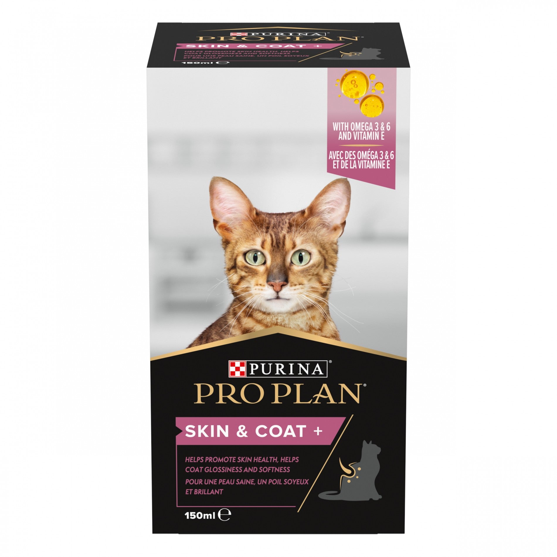 Pro Plan Skin & Coat+ en huile aliment complémentaire chat