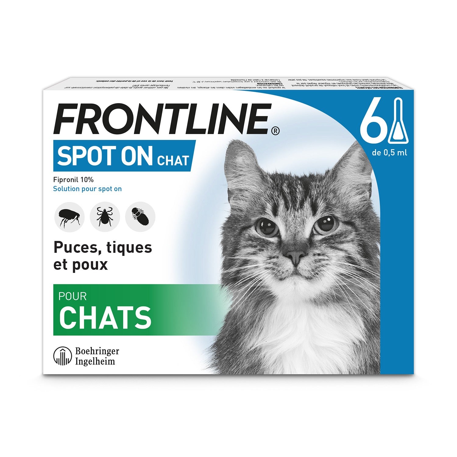 Pipettes Frontline Spot-On chat
