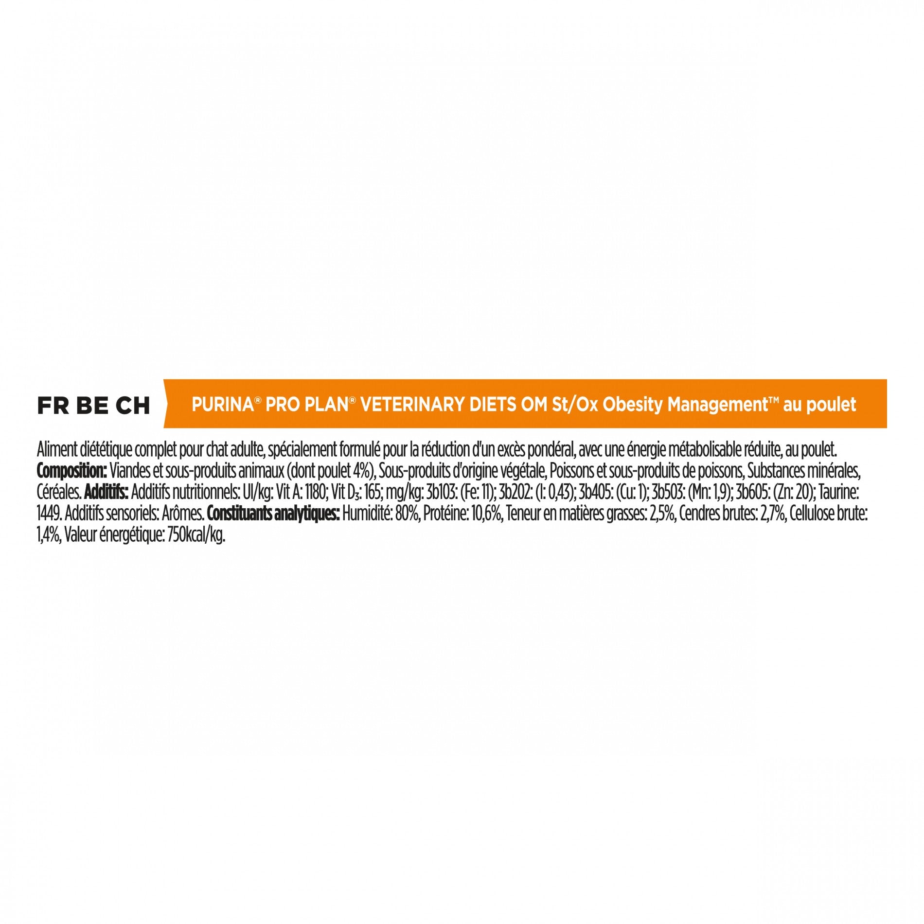 Pro Plan Veterinary Diets OM Obesity Management - aliment chat