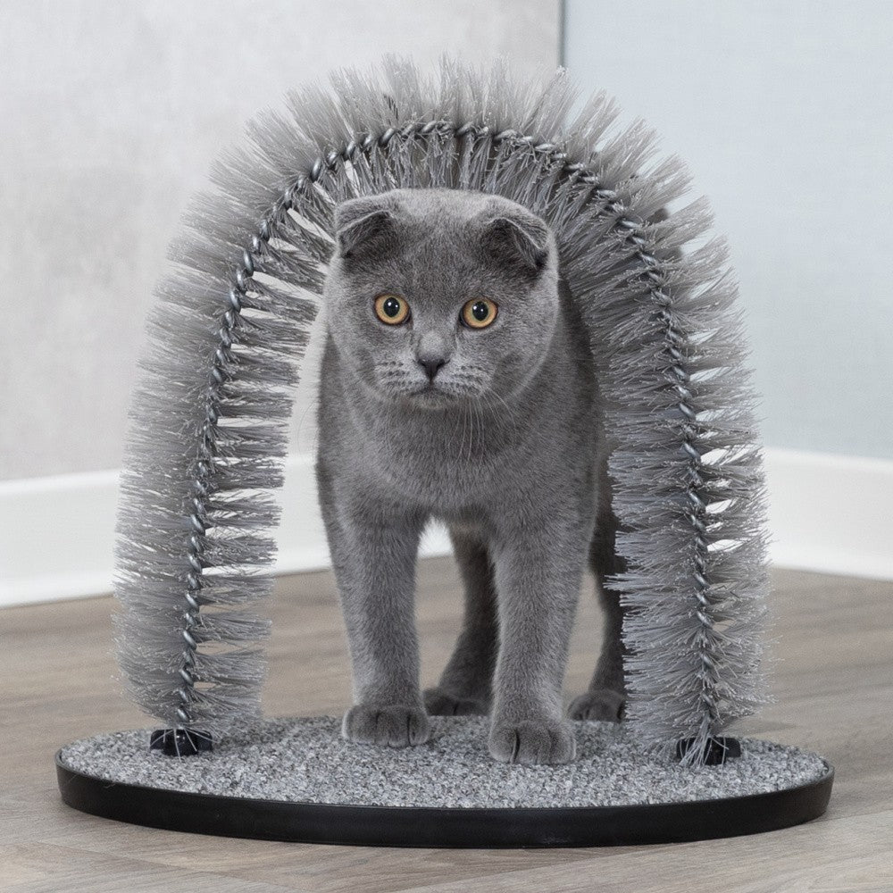 Arc de massage et de soin du pelage chat