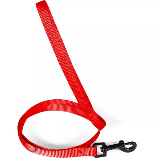 Laisse uni rouge 1.20 m - Chien