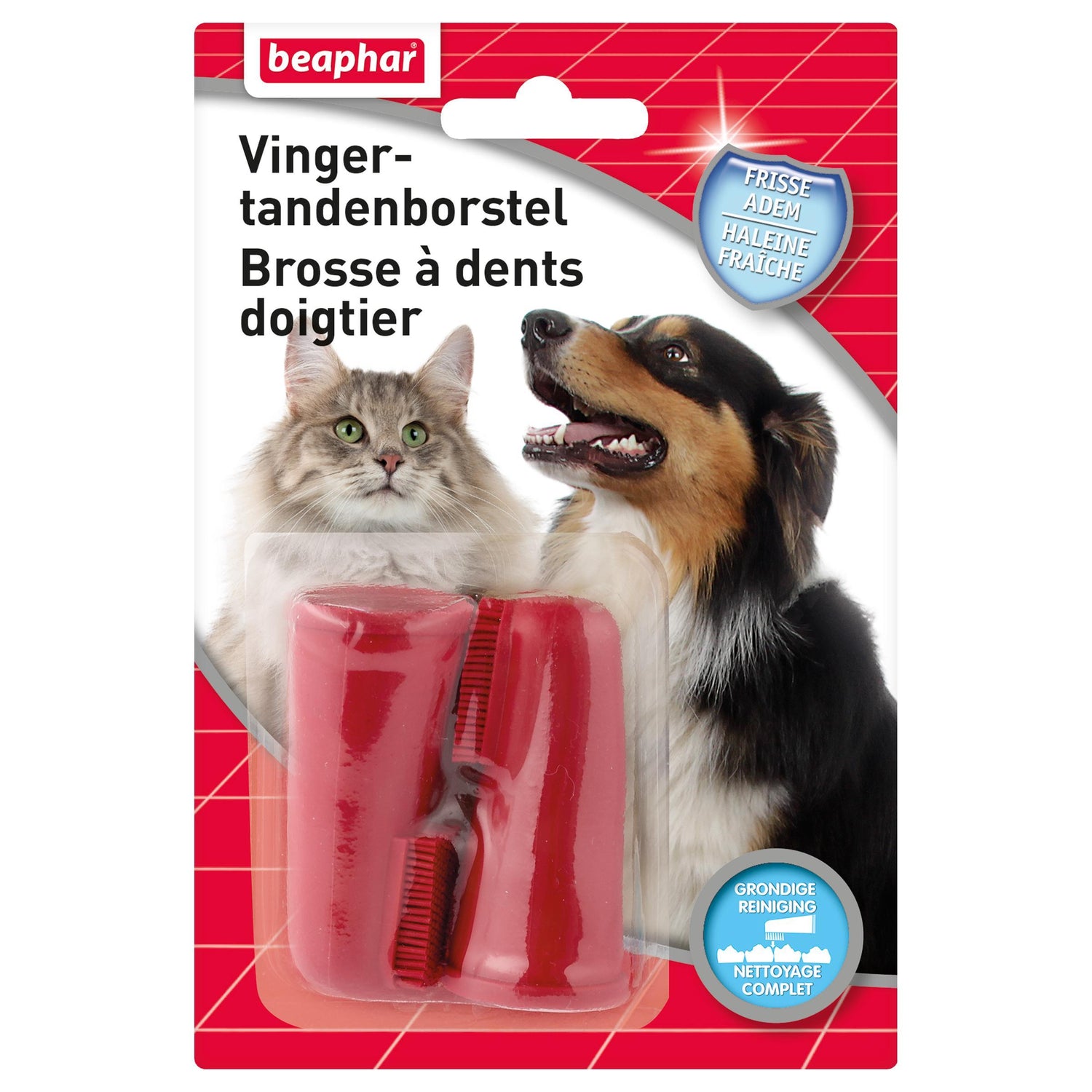 Brosse à dents doigtier chien, chat