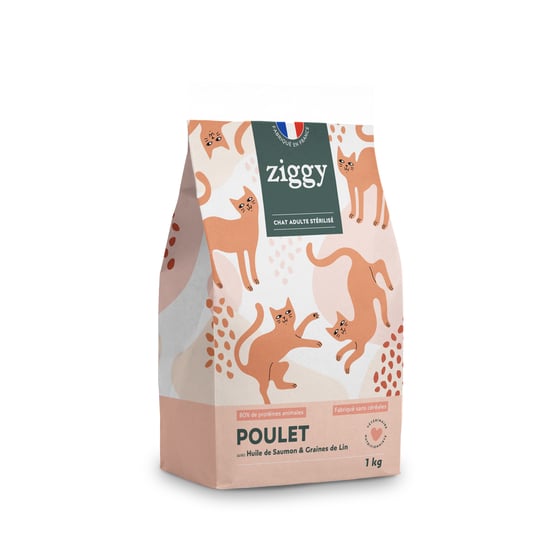 Ziggy adulte stérilisé - croquettes chat