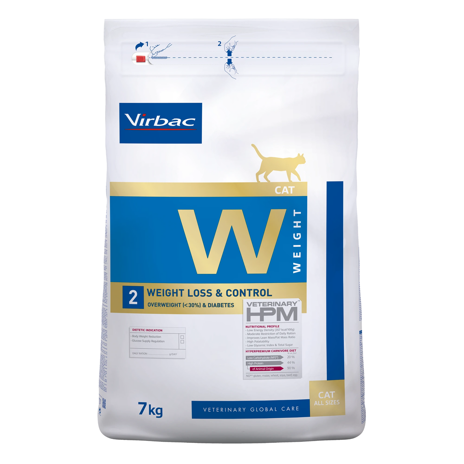 Virbac Veterinary HPM Diététique Weight Loss &amp; Control - croquettes chat