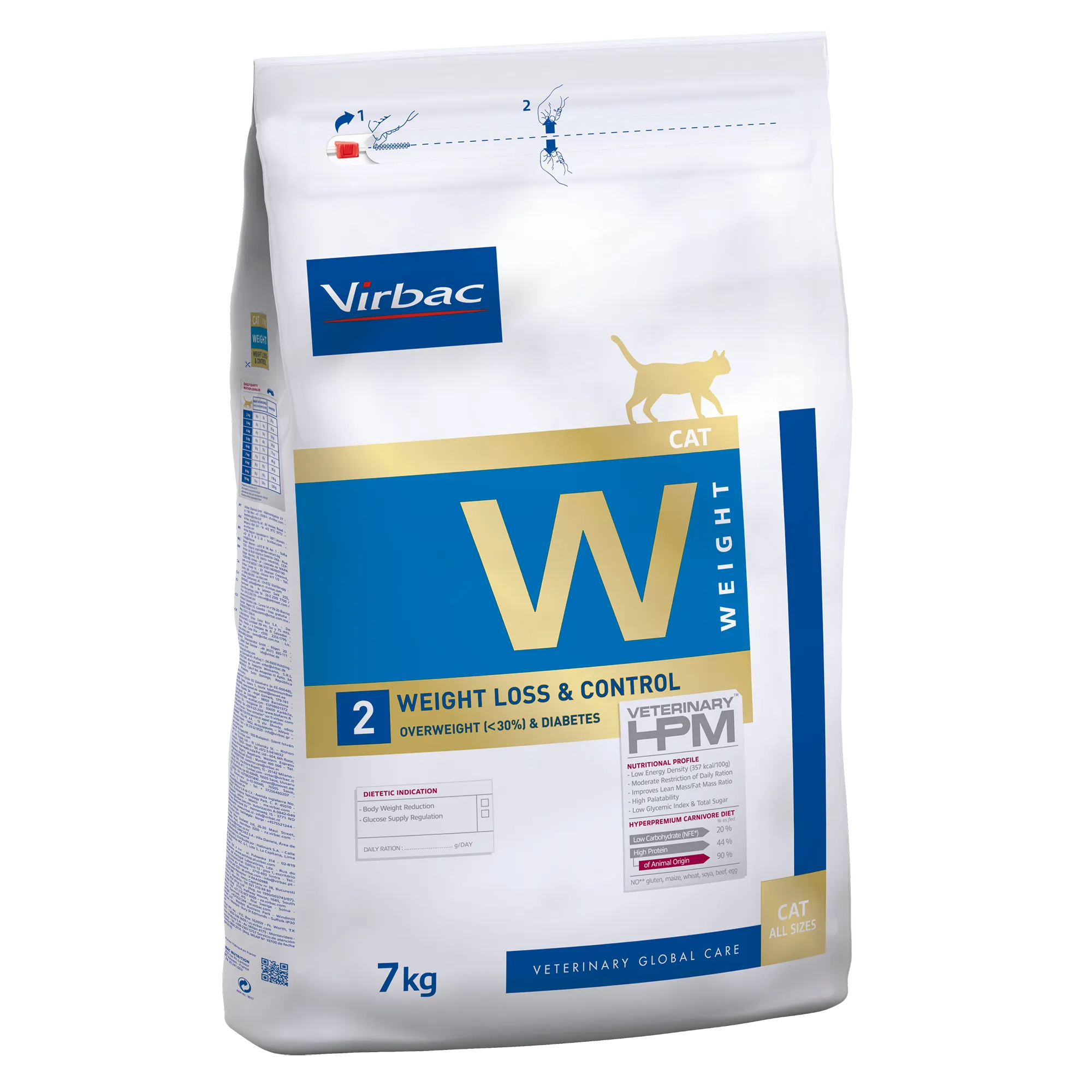 Virbac Veterinary HPM Diététique Weight Loss &amp; Control - croquettes chat