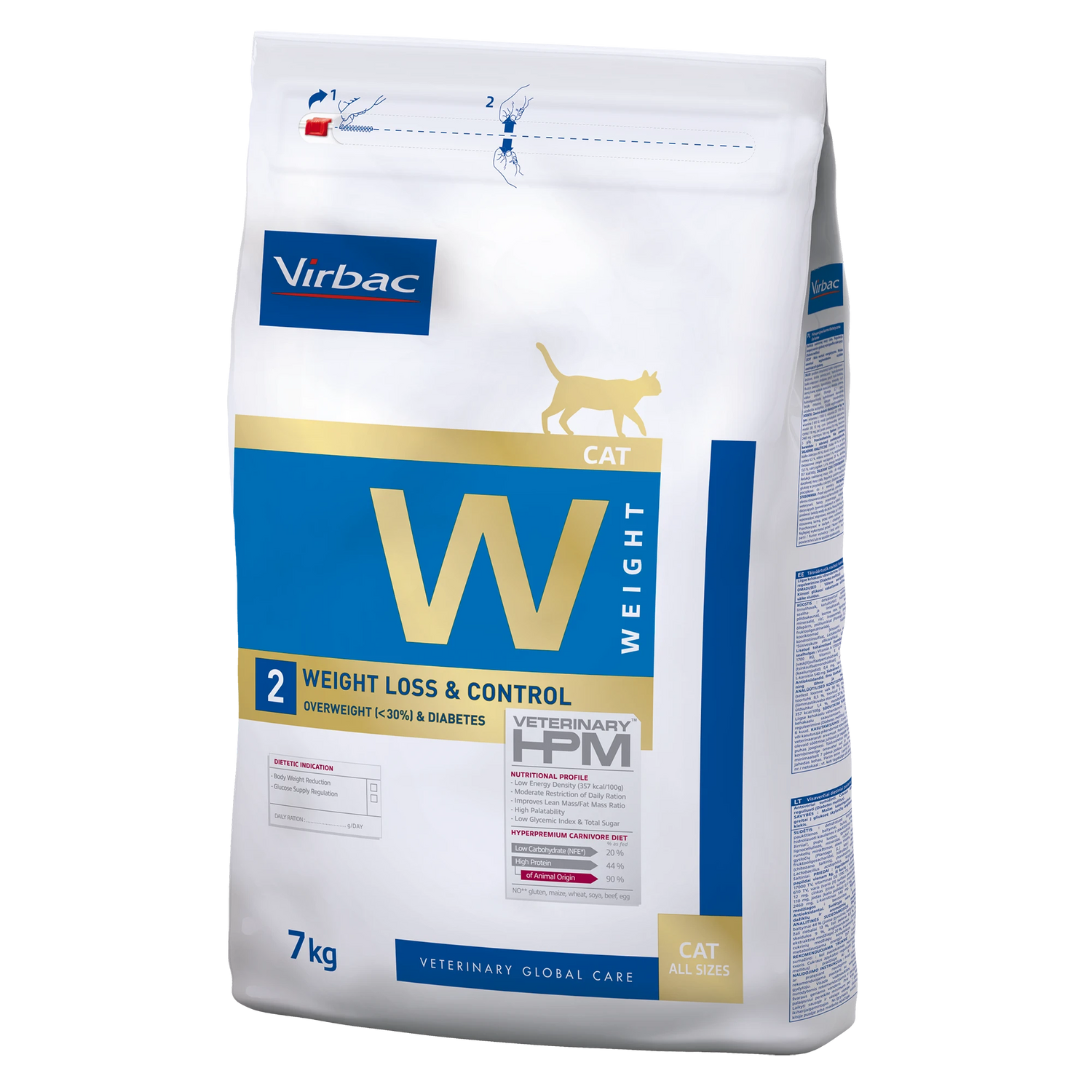 Virbac Veterinary HPM Diététique Weight Loss &amp; Control - croquettes chat