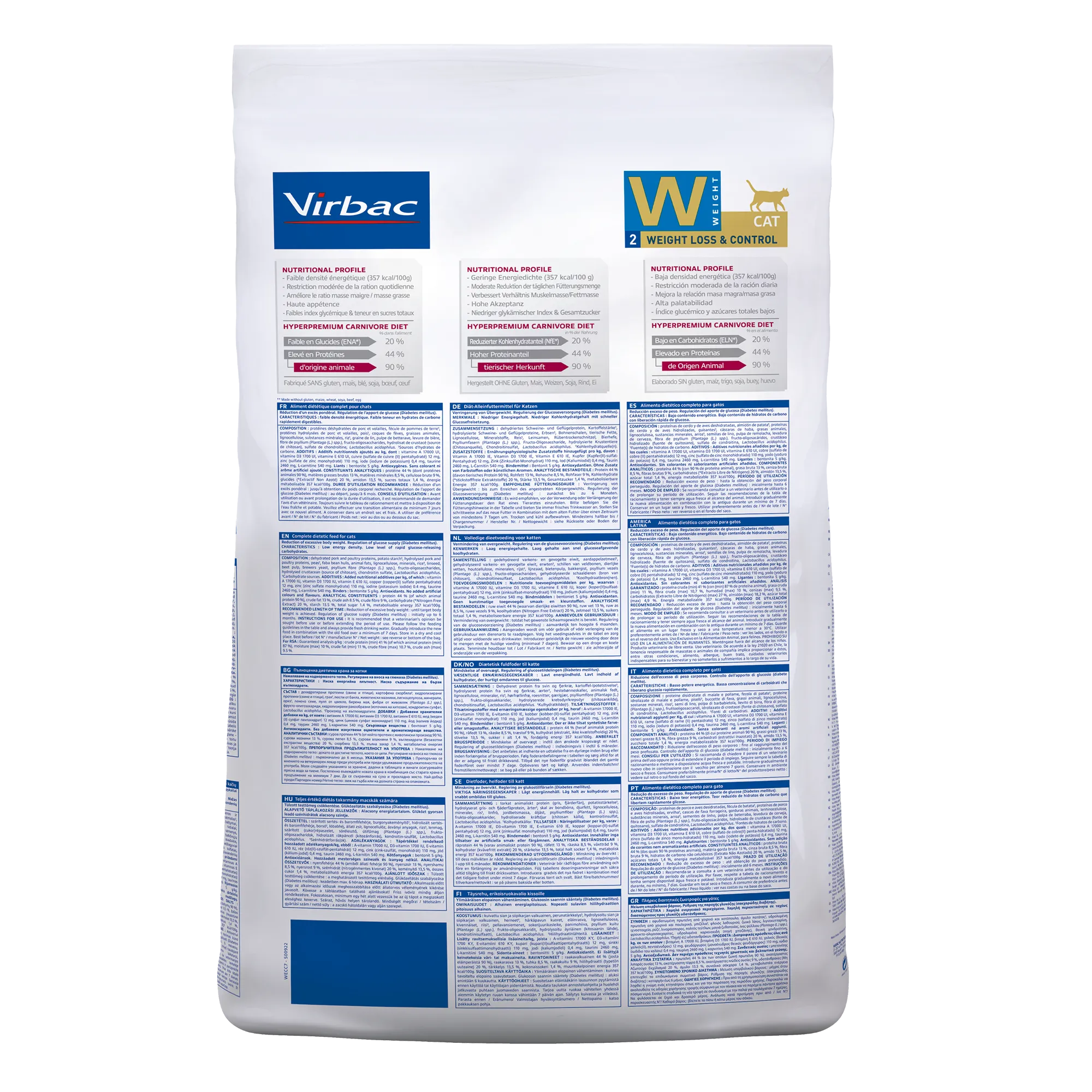 Virbac Veterinary HPM Diététique Weight Loss &amp; Control - croquettes chat