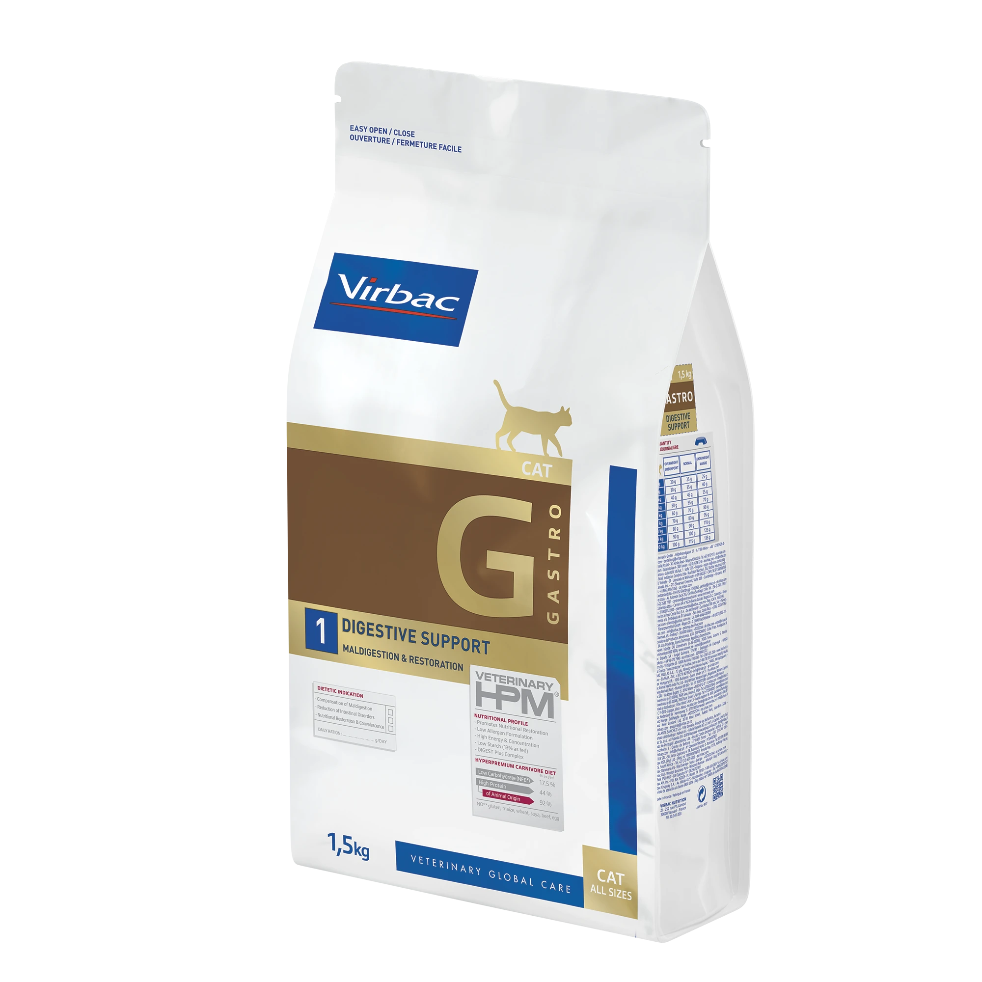Virbac Veterinary HPM Diététique Gastro Digestive Support - croquettes chat