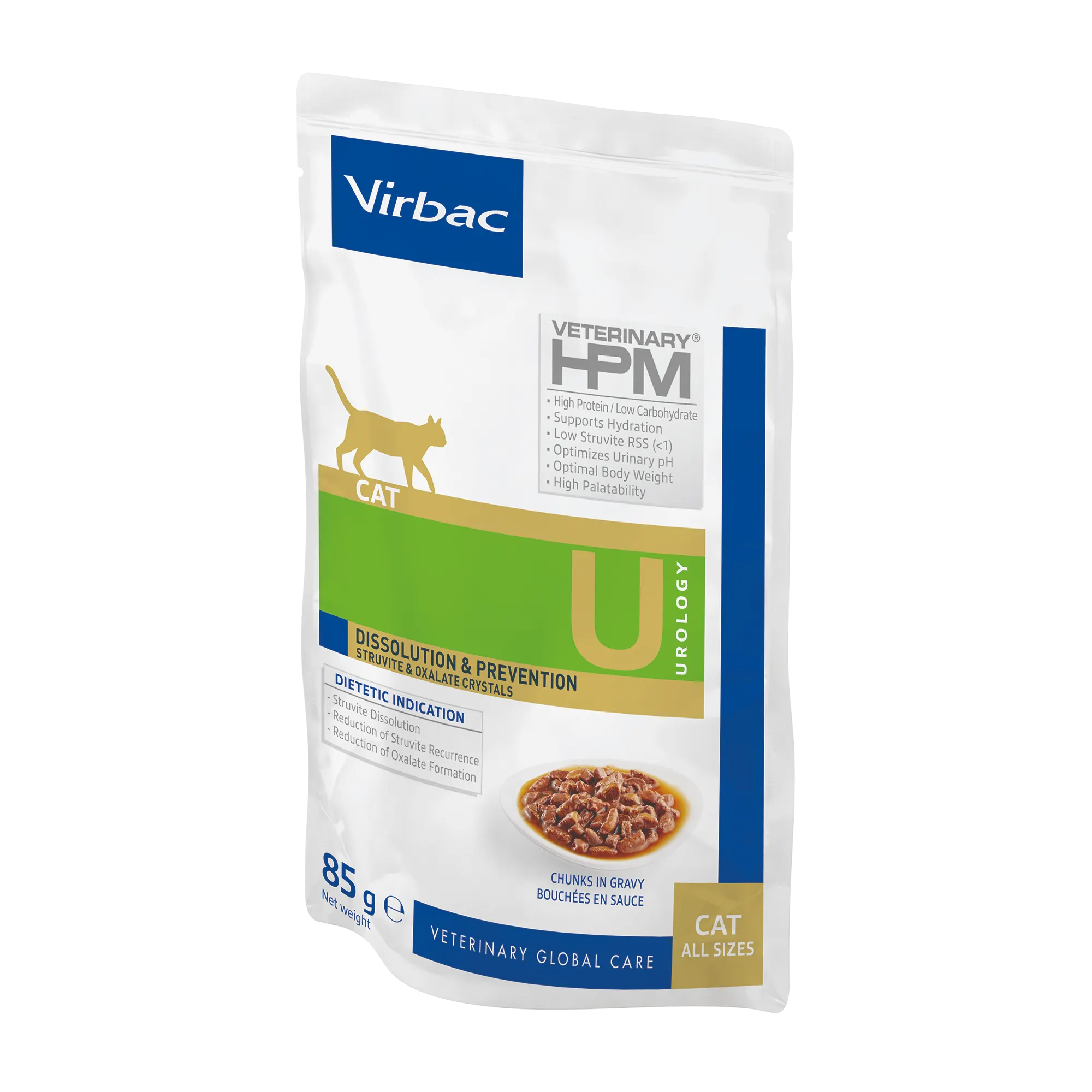 Virbac Veterinary HPM Diététique Urology Dissolution &amp; Prévention sachets - pâtée chat