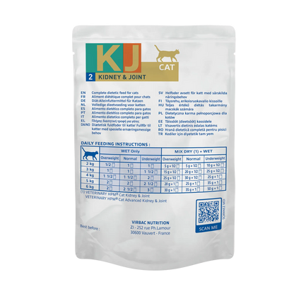 Virbac Veterinary HPM Diététique Early Kidney Joint sachet repas - pâtée chat